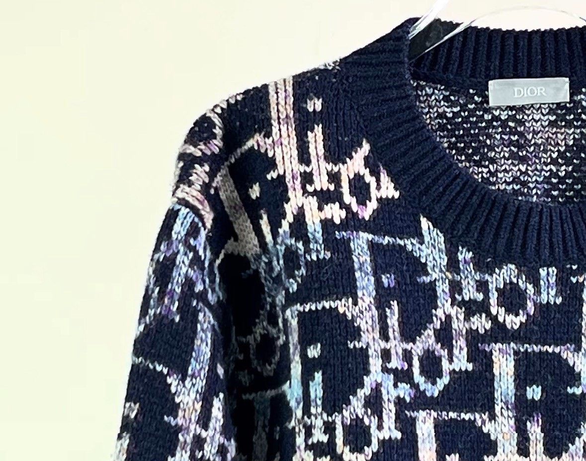 Dior Dior Dark Blue Logo Sweater Size US M / EU 48-50 / 2 - 4 Thumbnail