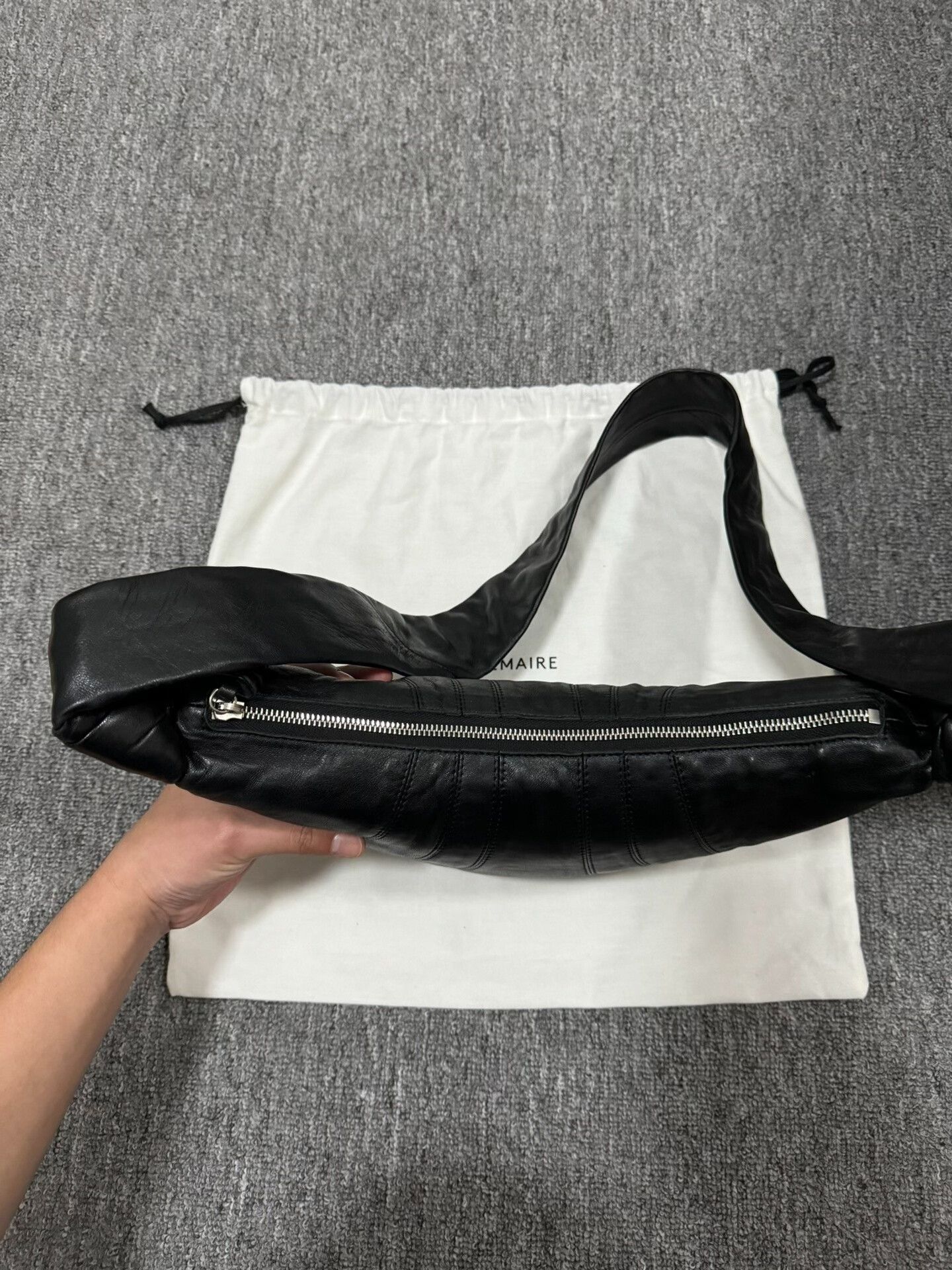Lemaire Black Lemaire Small Horn Bag Size ONE SIZE - 5 Thumbnail