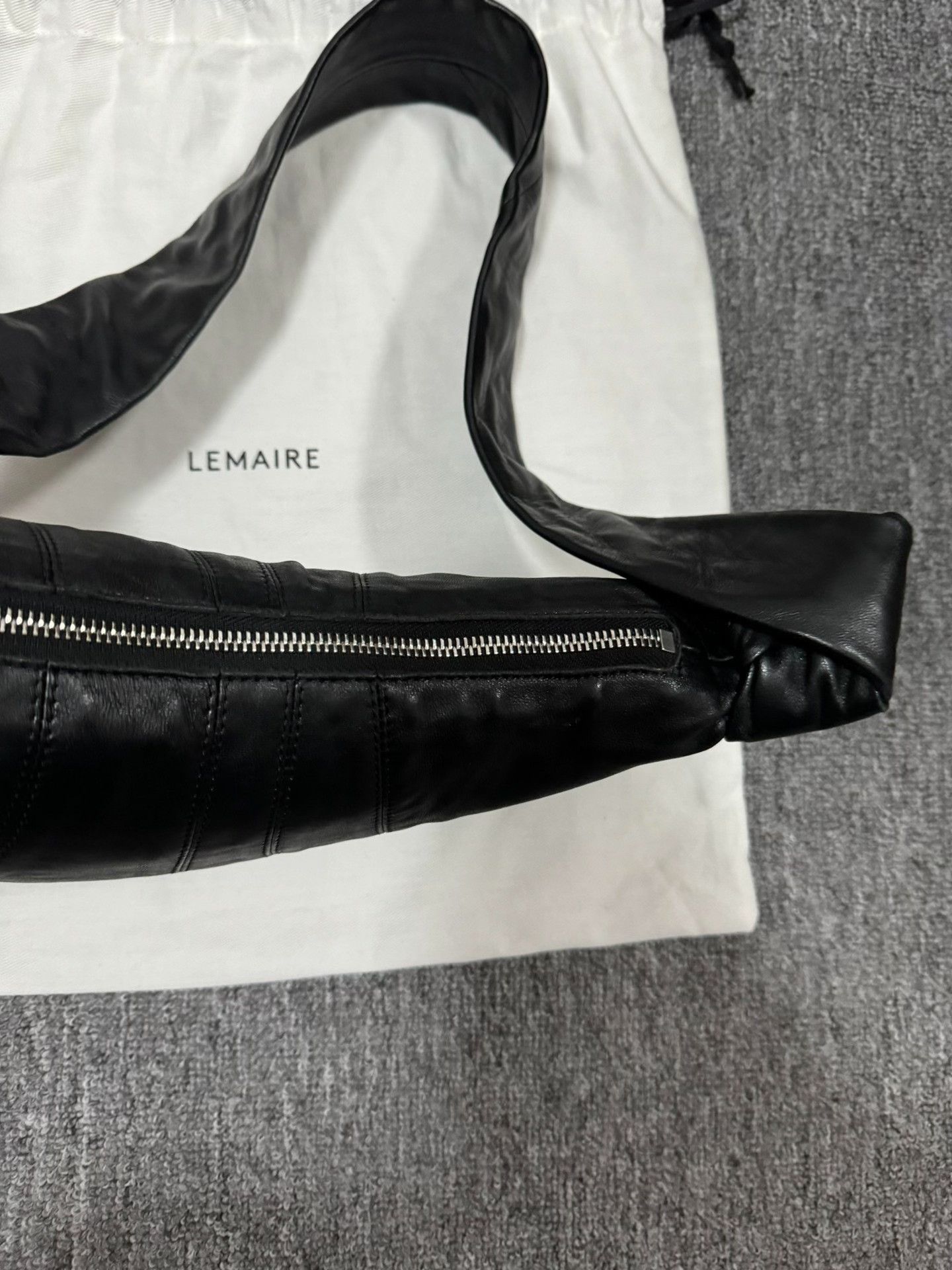Lemaire Black Lemaire Small Horn Bag Size ONE SIZE - 7 Thumbnail