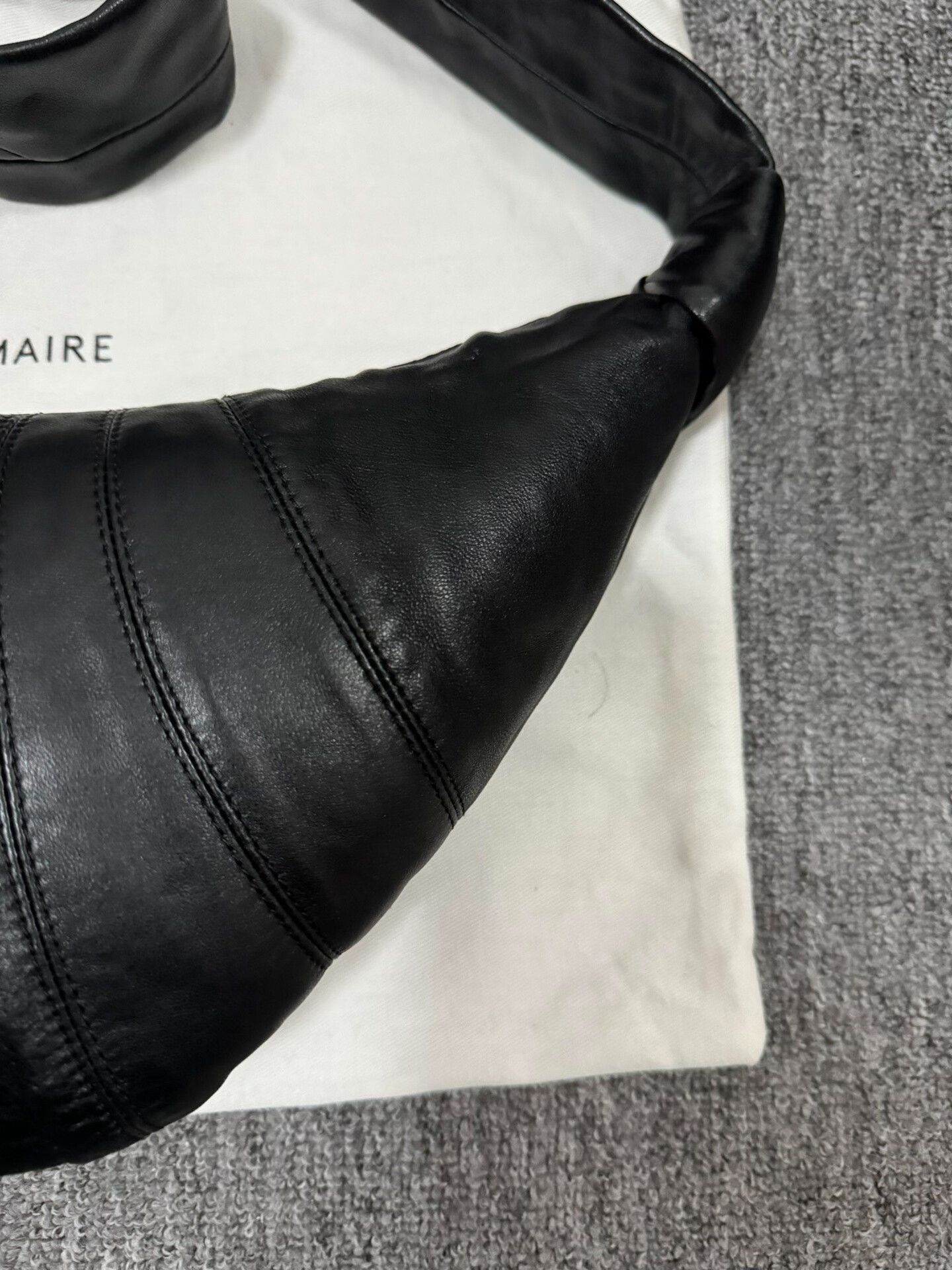 Lemaire Black Lemaire Small Horn Bag Size ONE SIZE - 3 Thumbnail