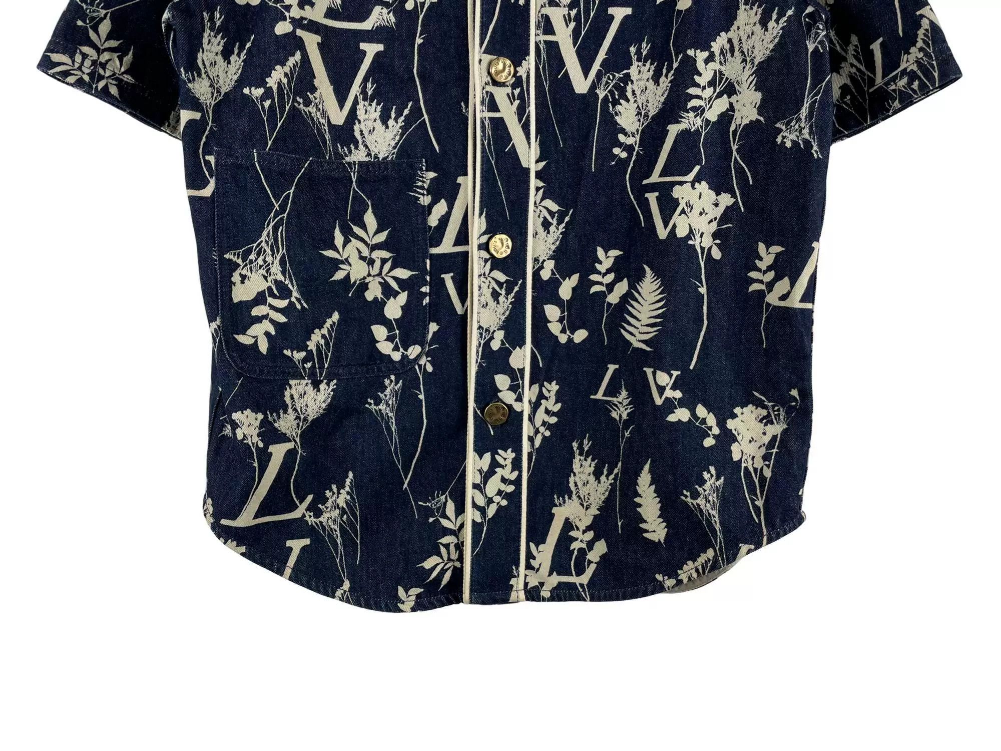 Louis Vuitton Louis Vuitton Wheat Ear Denim Shirt Size US XS / EU 42 / 0 - 4 Thumbnail