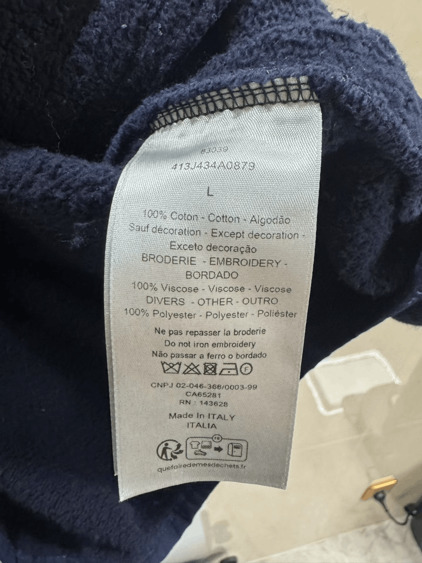 Dior DIOR 47 Embroidery Semi-Zip Sweatshirt Size US L / EU 52-54 / 3 - 4 Thumbnail