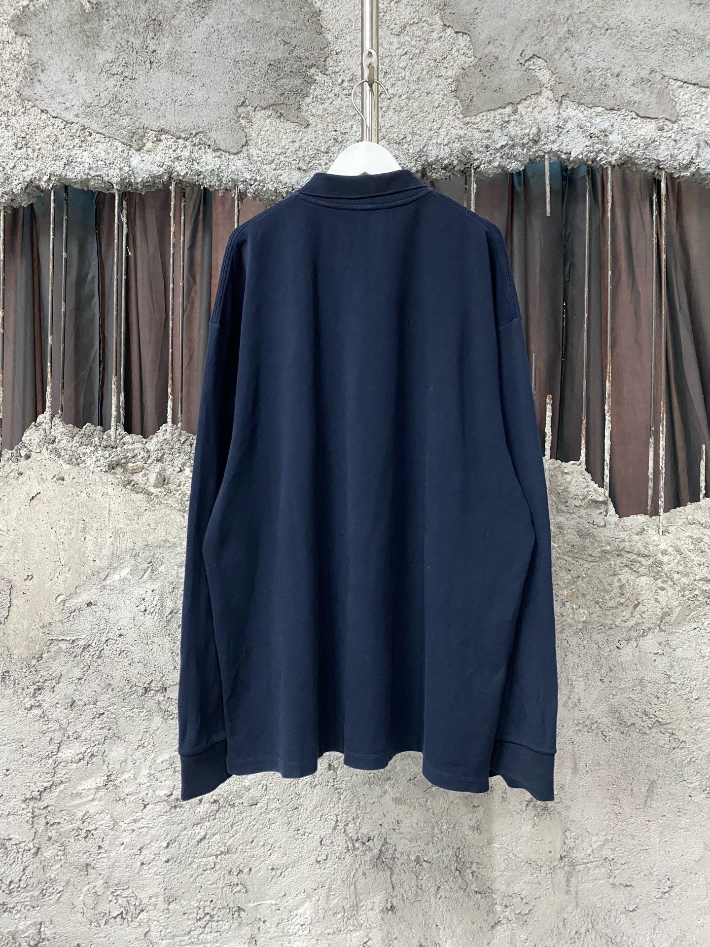 Miu Miu Miumiu Navy Long-Sleeve Polo Size M / US 6-8 / IT 42-44 - 2 Thumbnail