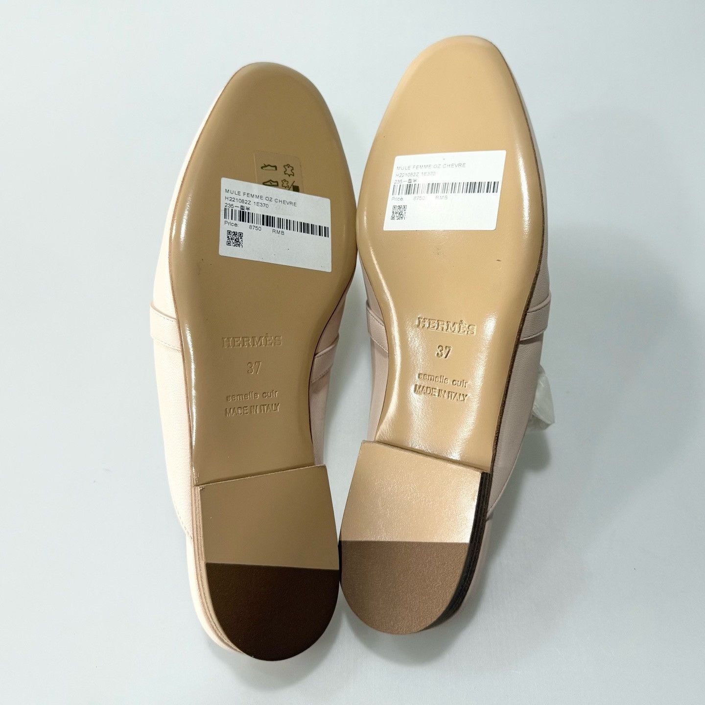 Hermes Hermes Kelly Nude Pink Mules Silver Buckle Size US 6 / IT 36 - 6 Thumbnail