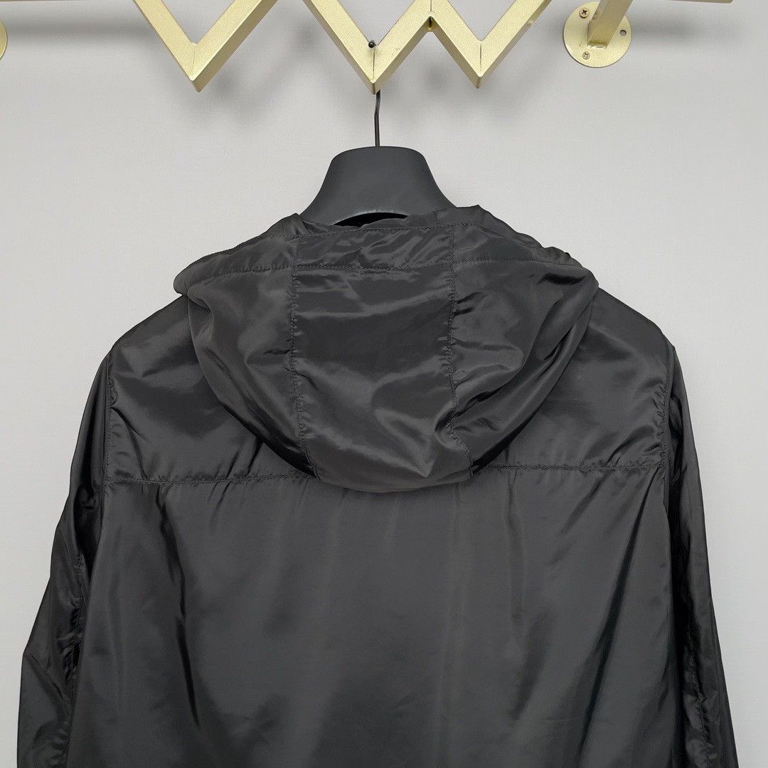 Prada Prada Men's Black Hooded Jacket Size US L / EU 52-54 / 3 - 4 Thumbnail