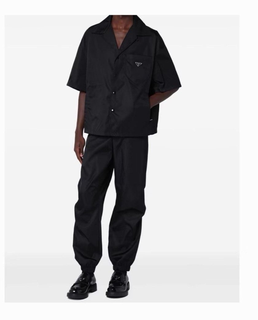 Prada Prada 26SS Black Nylon Short-Sleeve Shirt Size US S / EU 44-46 / 1 - 5 Thumbnail
