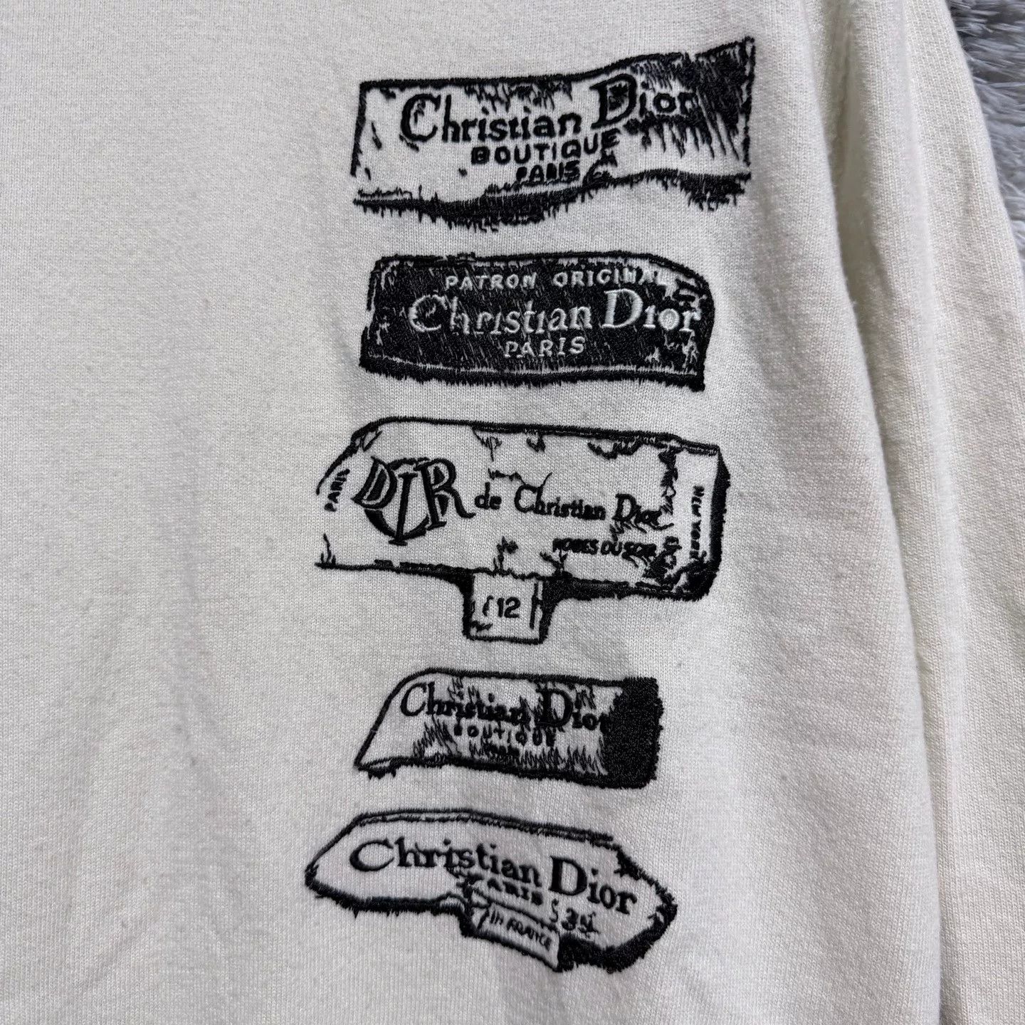 Dior Dior Logo Embroidery Wool Sweater Size US S / EU 44-46 / 1 - 4 Thumbnail