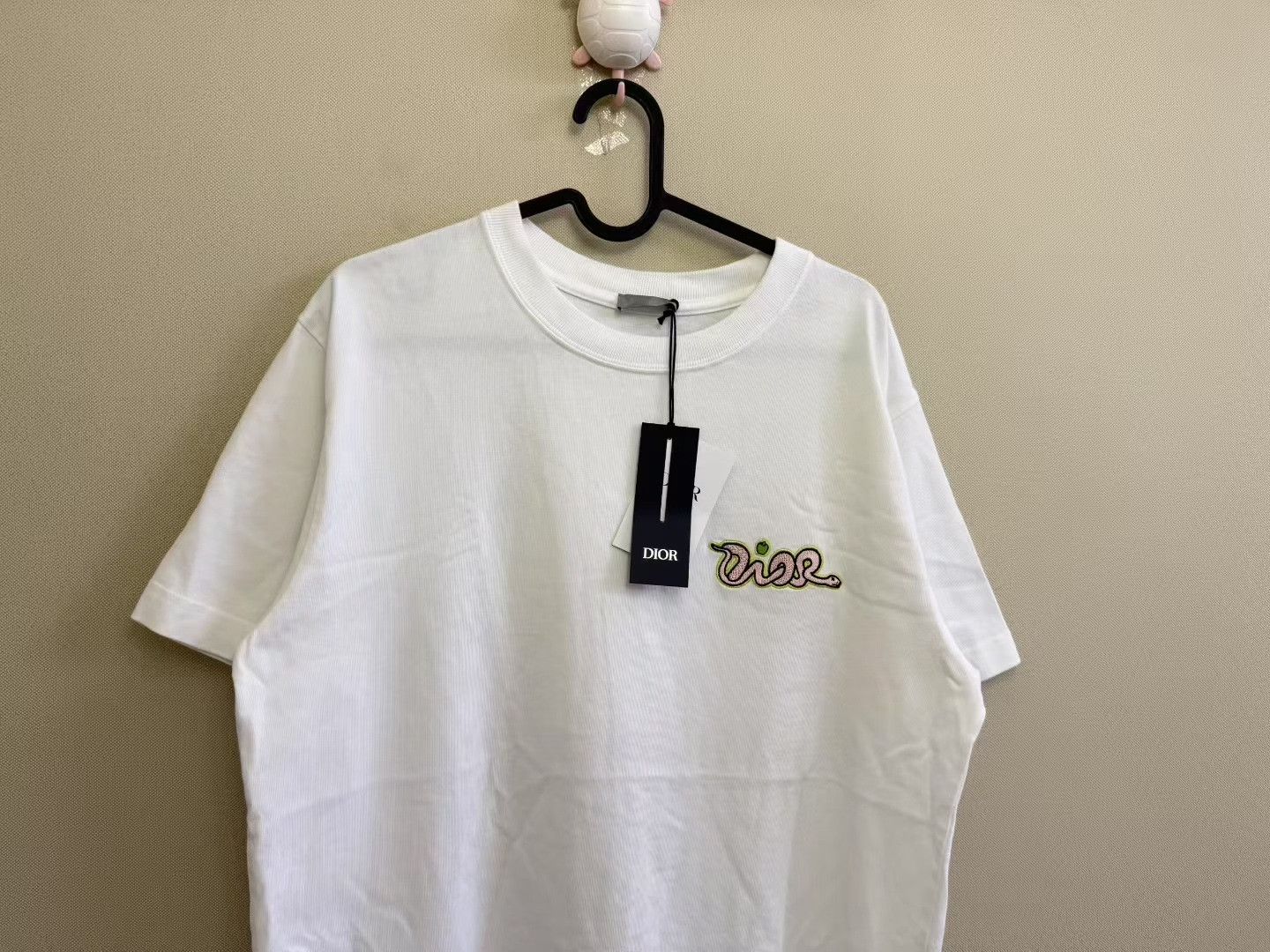 Dior DIOR White Embroidered Logo Short-Sleeve T-Shirt Size S / US 4 / IT 40 - 2 Thumbnail