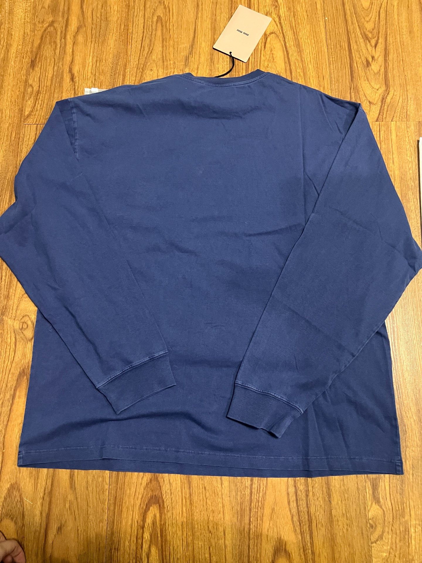 Miu Miu Miu Miu 25SS Blue Long-Sleeve T-Shirt Size XS / US 0-2 / IT 36-38 - 5 Thumbnail