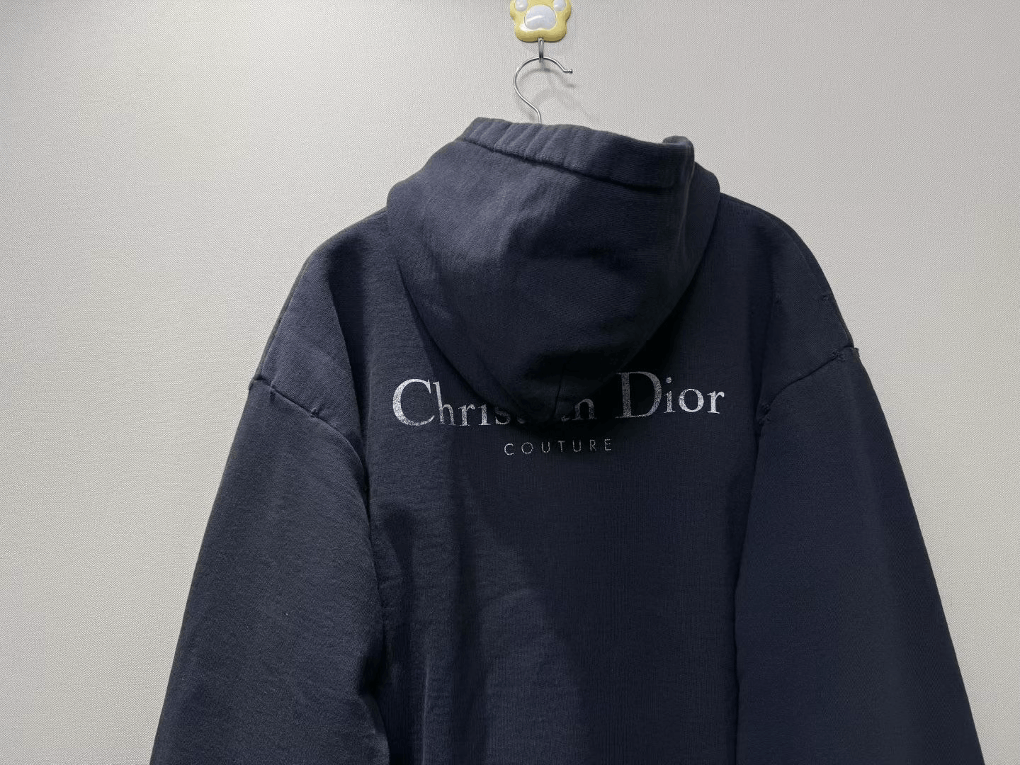 Dior DIOR Black Distressed Slogan Hoodie Size US L / EU 52-54 / 3 - 5 Thumbnail
