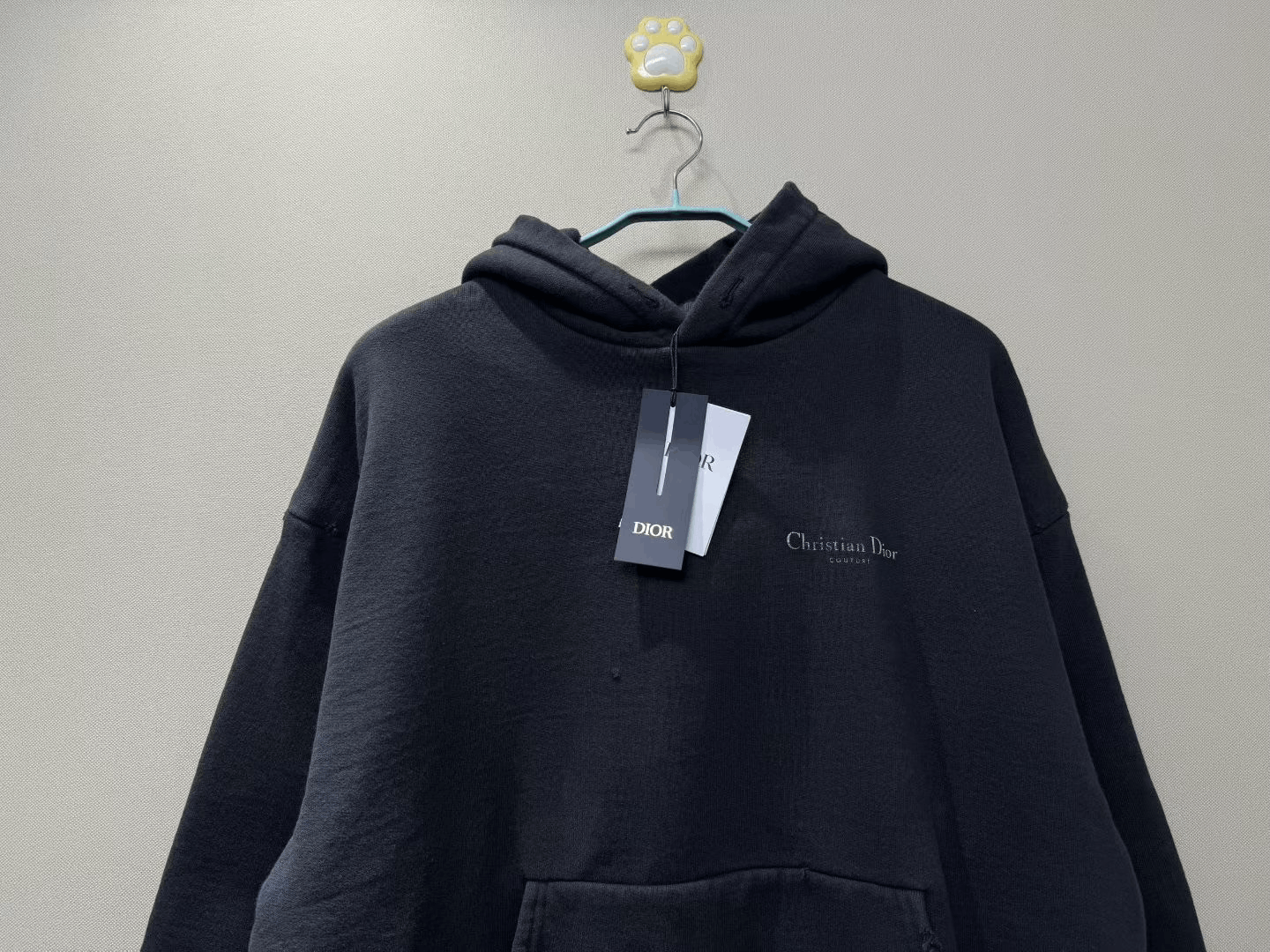 Dior DIOR Black Distressed Slogan Hoodie Size US L / EU 52-54 / 3 - 2 Thumbnail