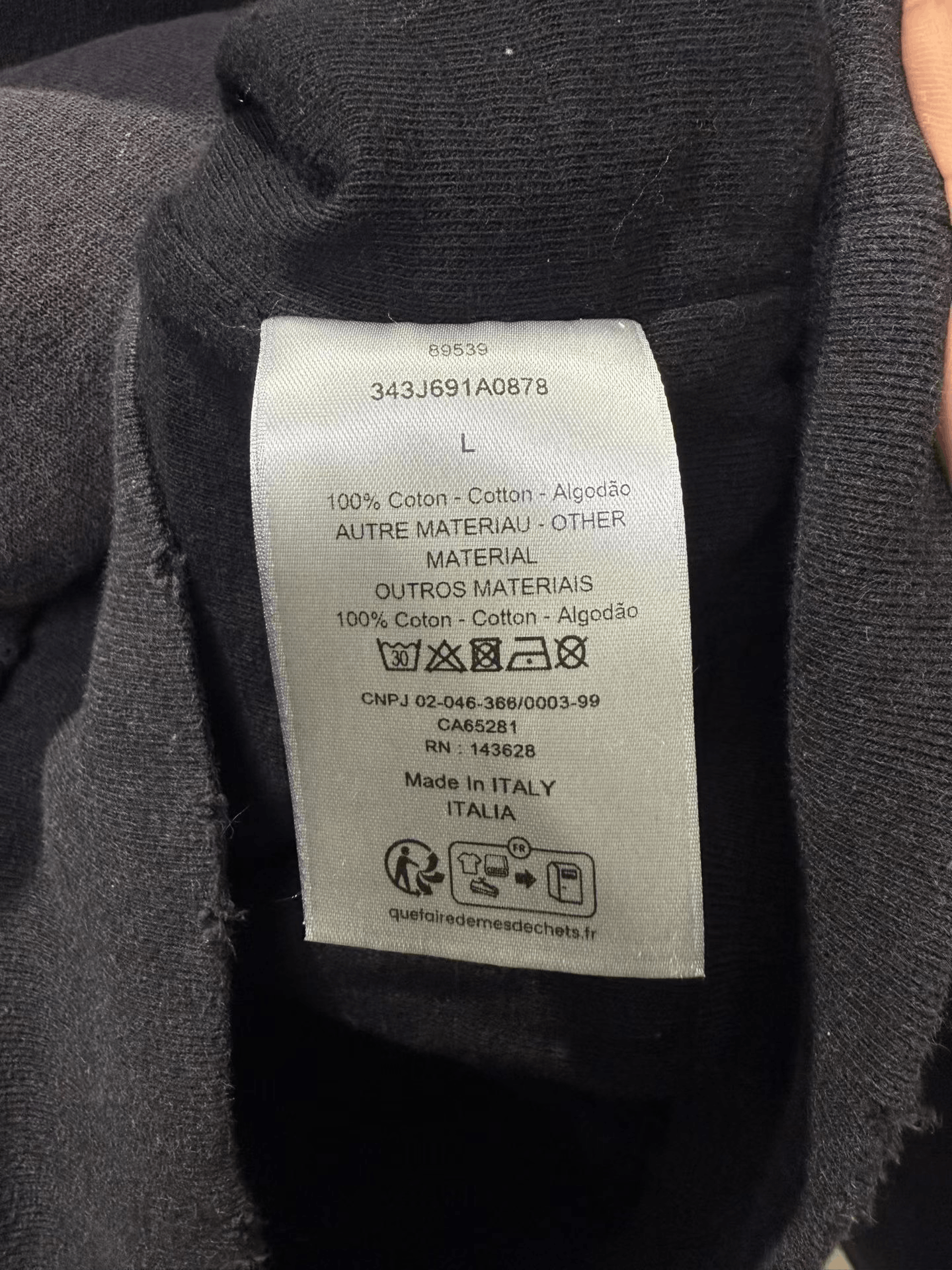 Dior DIOR Black Distressed Slogan Hoodie Size US L / EU 52-54 / 3 - 3 Thumbnail