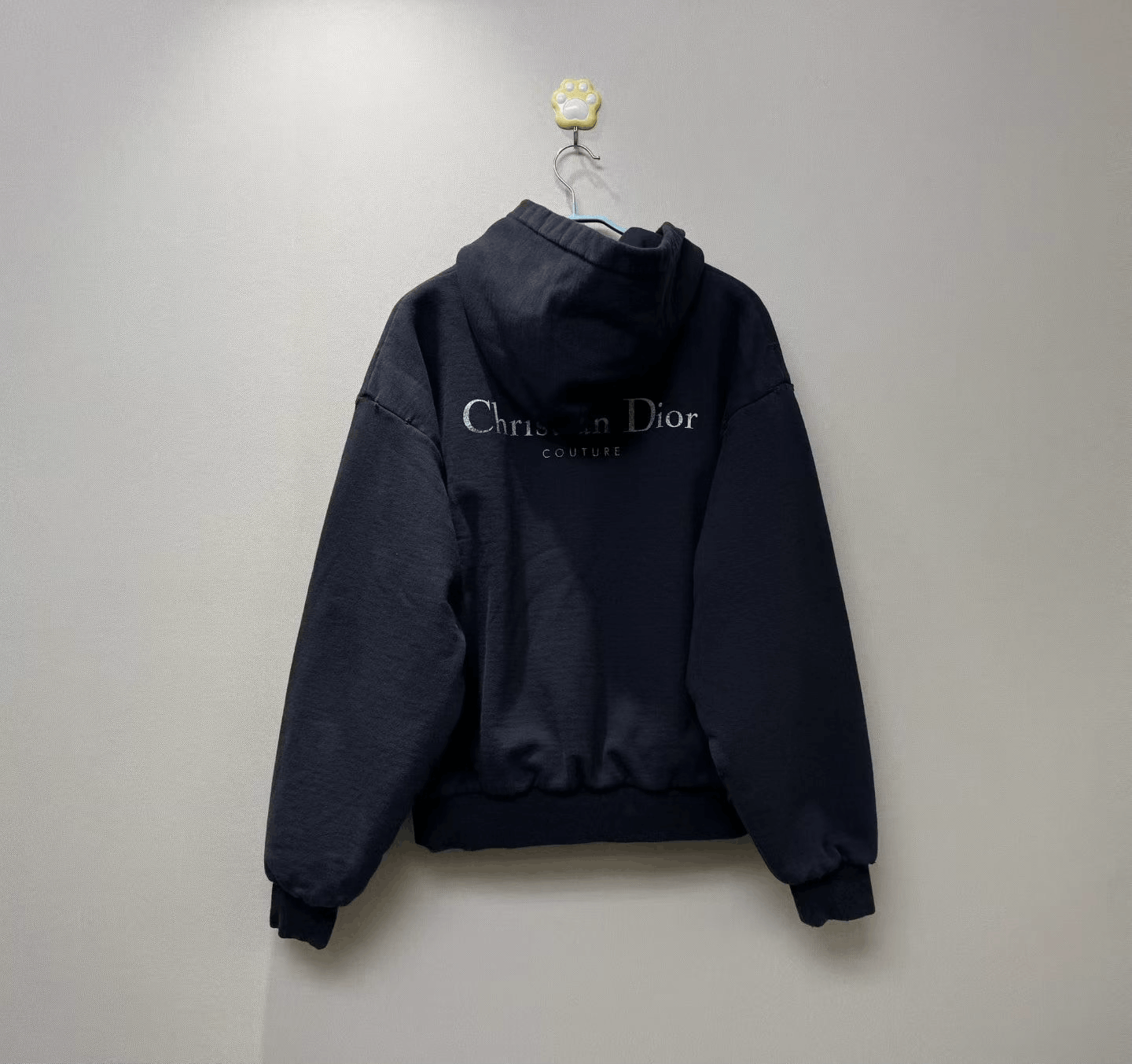 Dior DIOR Black Distressed Slogan Hoodie Size US L / EU 52-54 / 3 - 4 Thumbnail