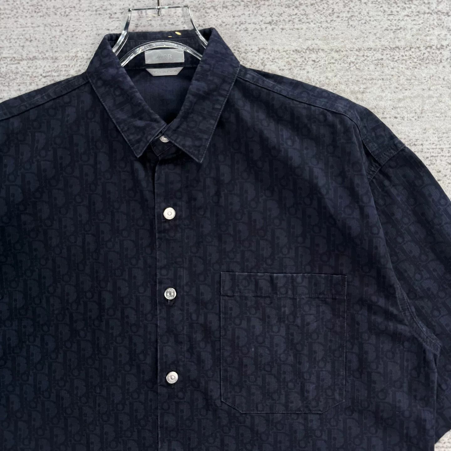 Dior Dior Cotton Denim Short-Sleeve Shirt Size US XXS / EU 40 - 4 Thumbnail