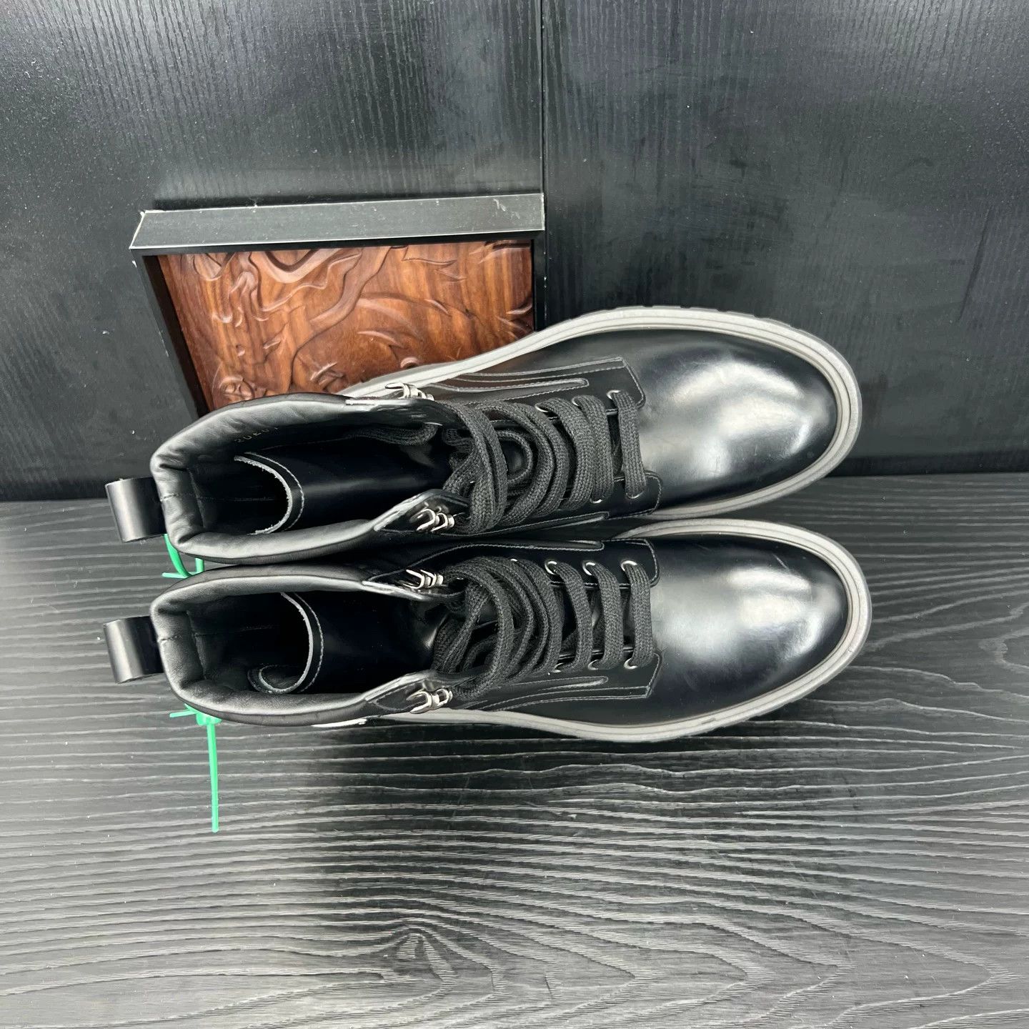 Prada Prada Black Martin Boots Triangle Logo Size US 8.5 / EU 41-42 - 5 Thumbnail