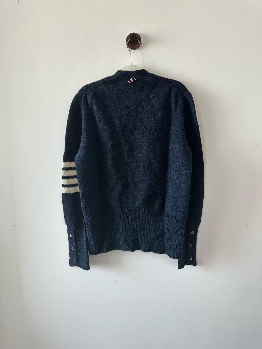 Thom Browne Thom Browne Dark Blue Wool Cardigan Size US L / EU 52-54 / 3 - 2 Thumbnail