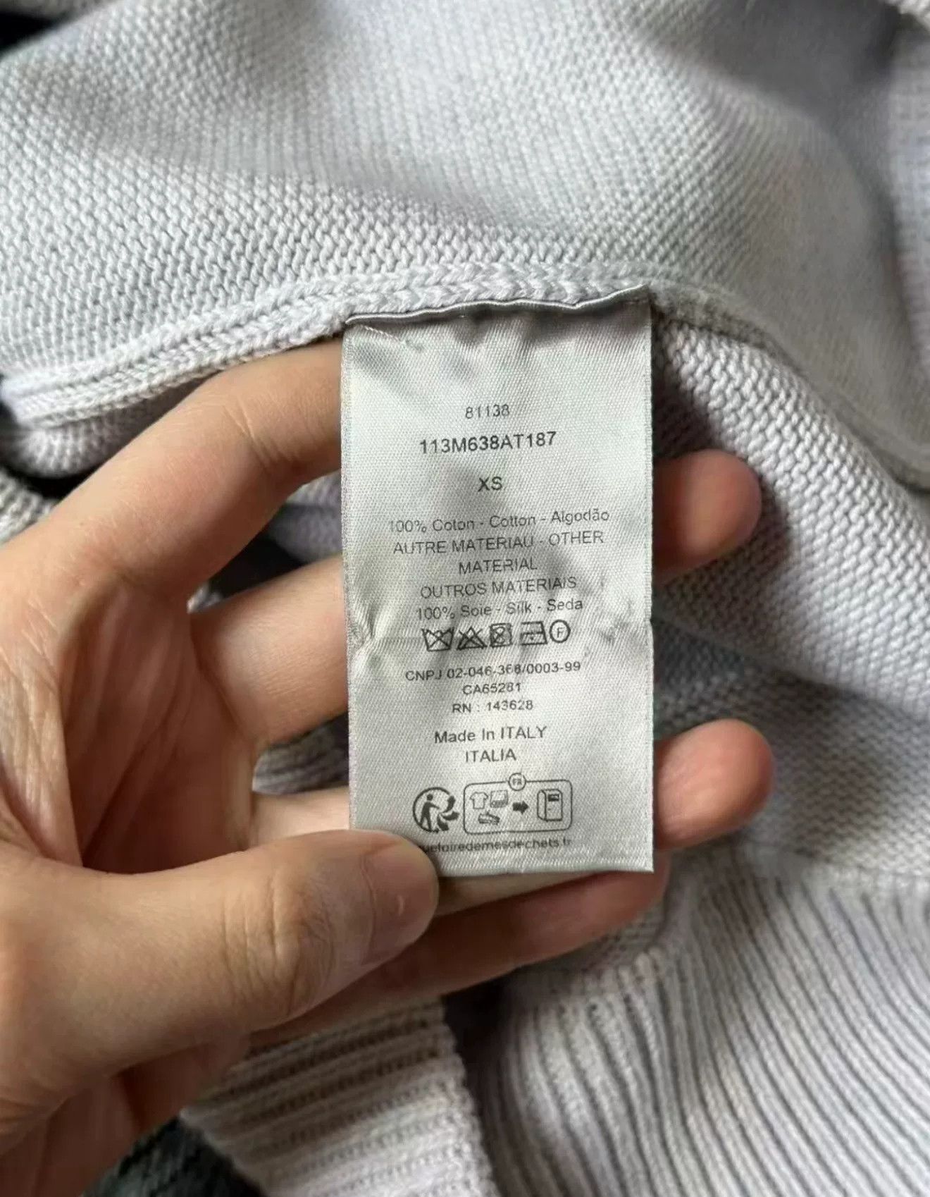 Dior Dior Light Gray Side Monogram Sweater Size XS / US 0-2 / IT 36-38 - 4 Thumbnail
