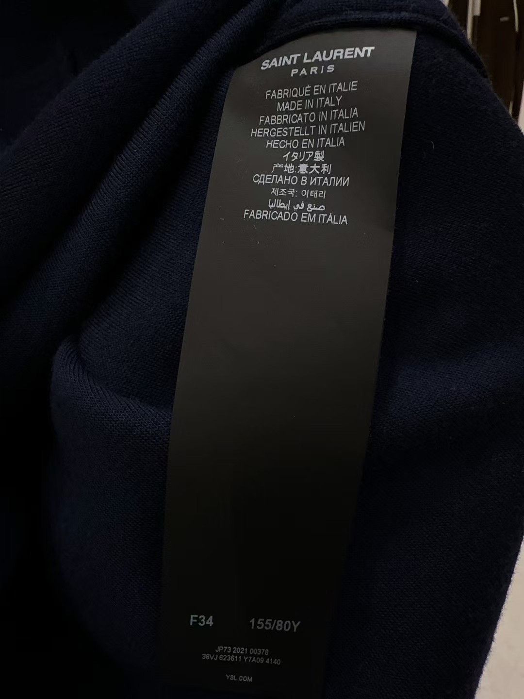 Yves Saint Laurent YSL Blue Classic Lapel Coat Size XXS / US 00 / IT 34 - 4 Thumbnail
