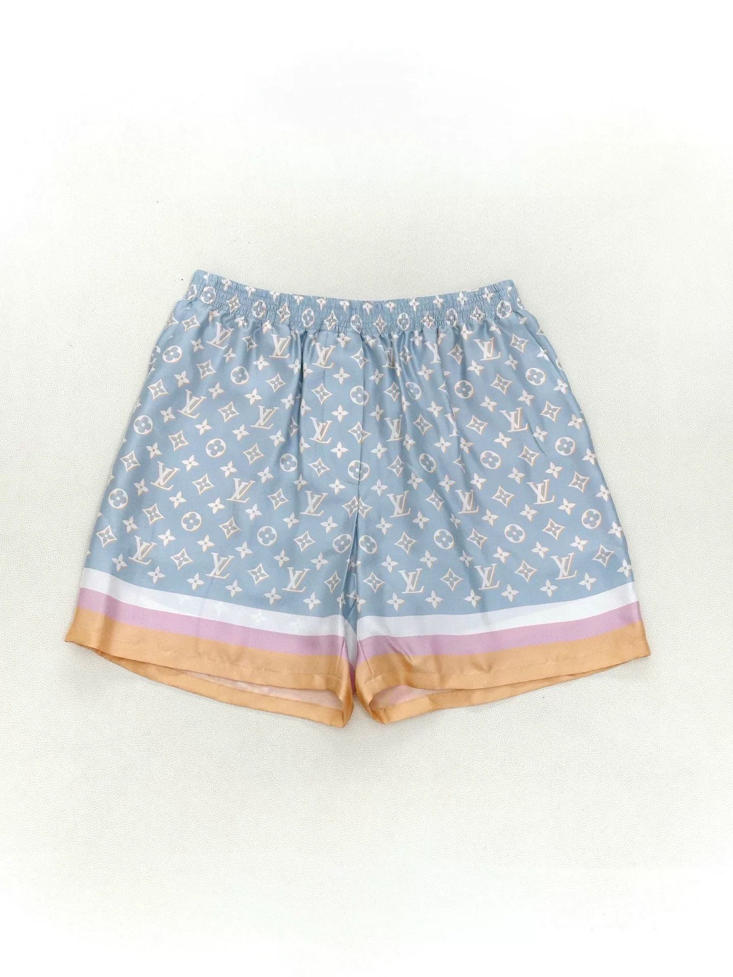 Louis Vuitton LV Logo Stripe Elastic Straight Shorts Size 34" / US 12 / IT 48 - 2 Thumbnail