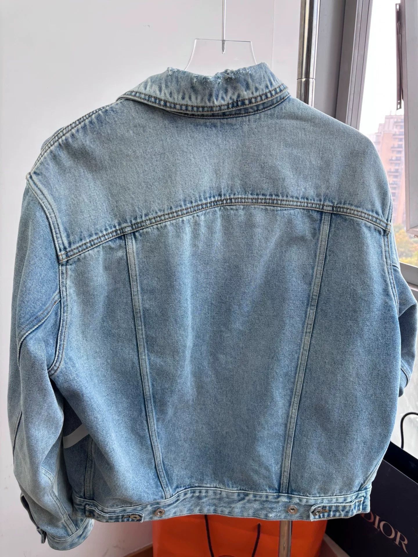 Valentino Valentino Light Blue Denim Jacket V Print Size US S / EU 44-46 / 1 - 4 Thumbnail