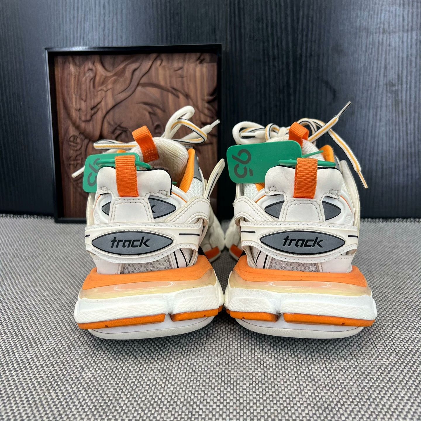 Balenciaga Balenciaga Track White Orange Sneakers Size US 5 / IT 35 - 2 Thumbnail