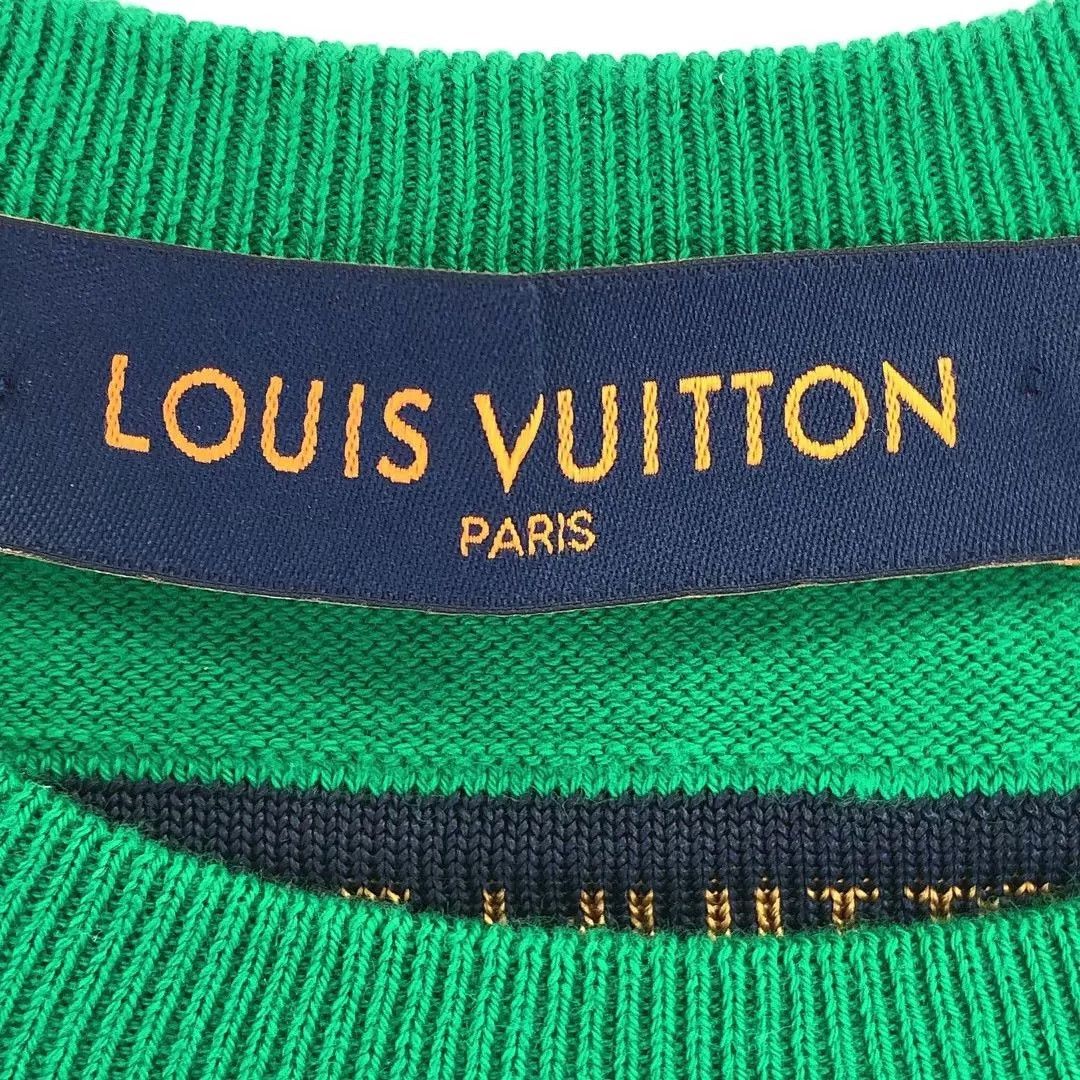 Louis Vuitton Louis Vuitton Green Knit Logo Short-Sleeve Top Size US M / EU 48-50 / 2 - 5 Thumbnail