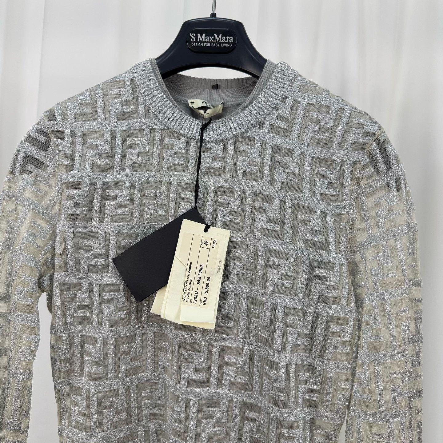 Fendi Fendi Full FF Print Double-Layer Dress Size M / US 6-8 / IT 42-44 - 3 Thumbnail