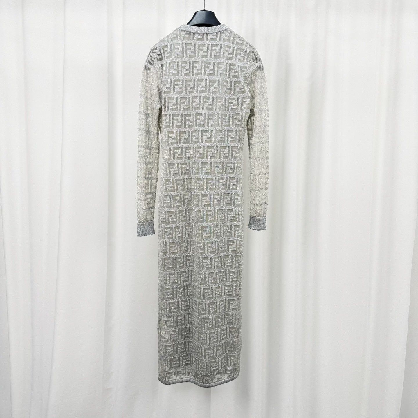 Fendi Fendi Full FF Print Double-Layer Dress Size M / US 6-8 / IT 42-44 - 2 Thumbnail