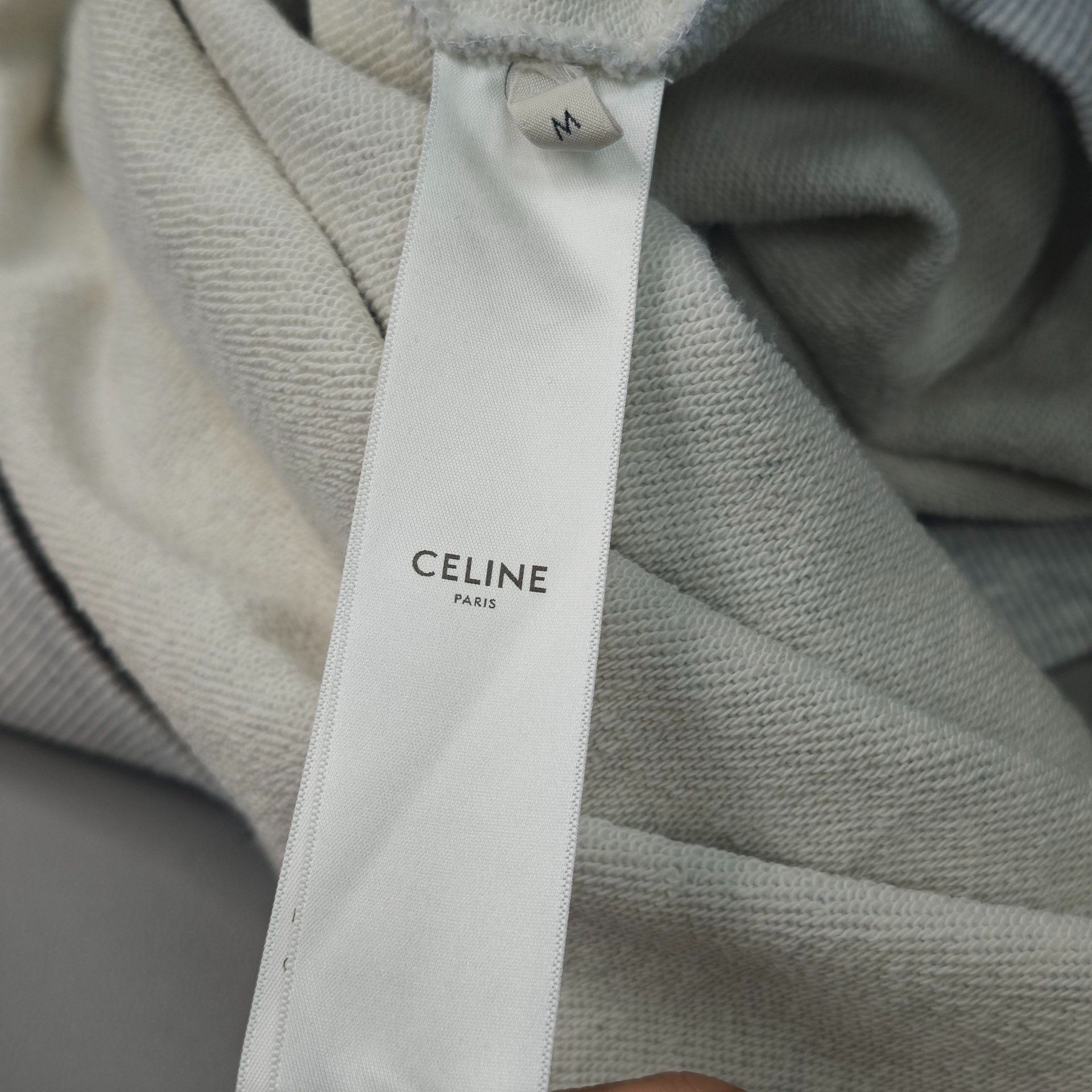 Celine Celine Gray Large Logo Hoodie Size US M / EU 48-50 / 2 - 6 Thumbnail
