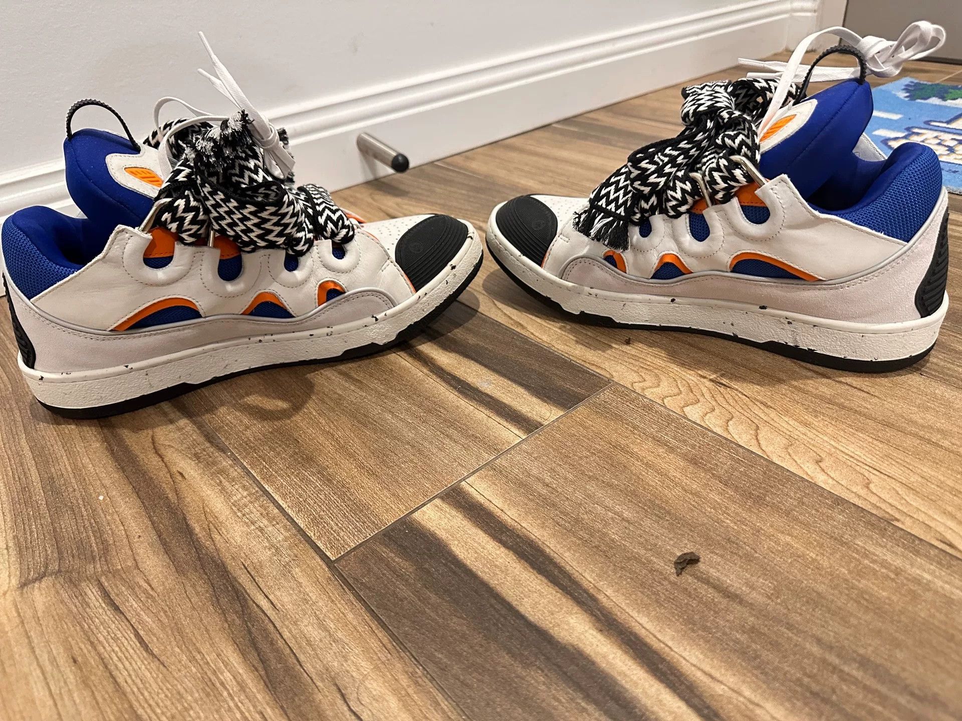 Lanvin Lanvin Men's Blue White Bread Sneakers Size US 10 / EU 43 - 4 Thumbnail