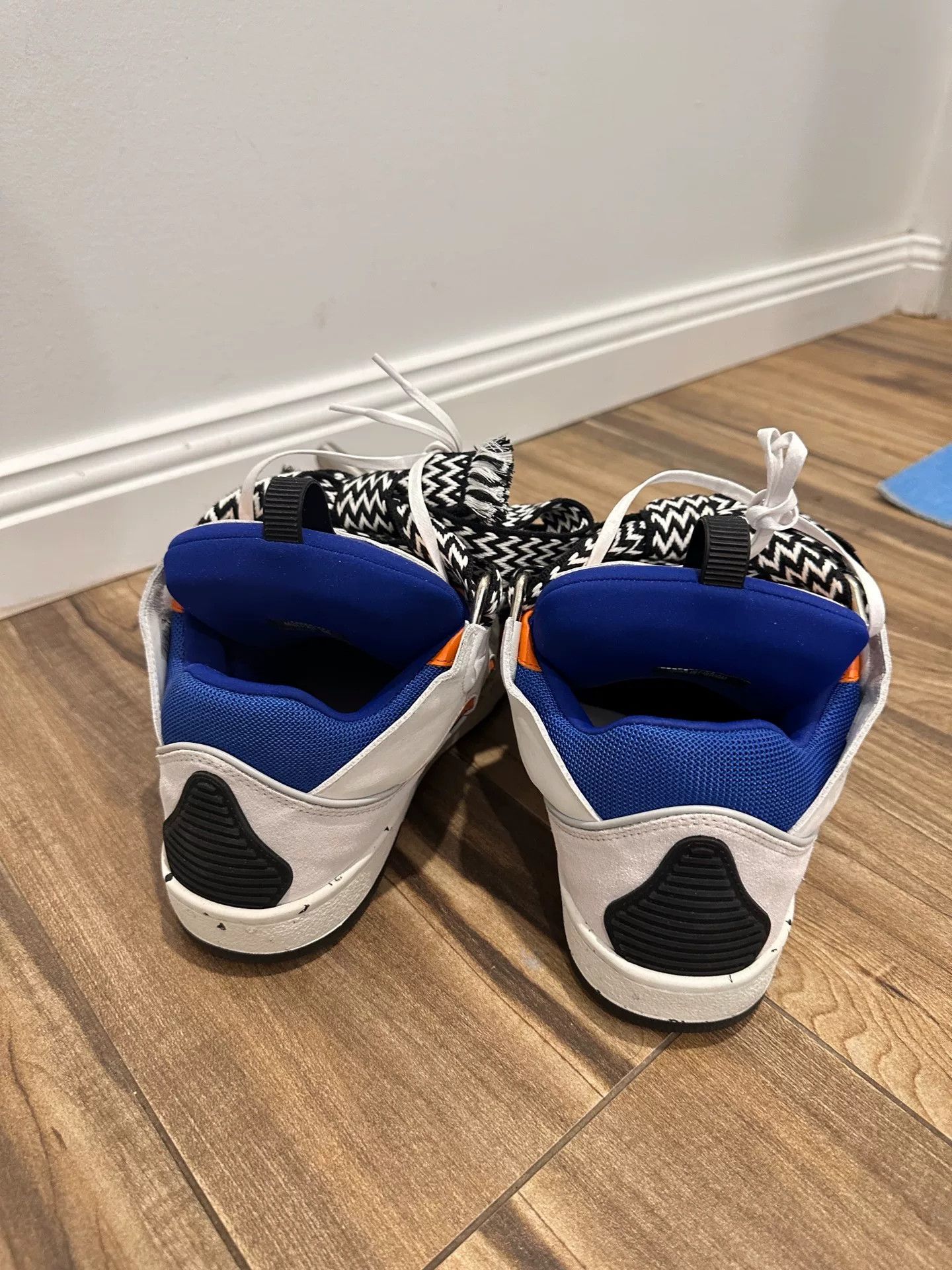 Lanvin Lanvin Men's Blue White Bread Sneakers Size US 10 / EU 43 - 3 Thumbnail