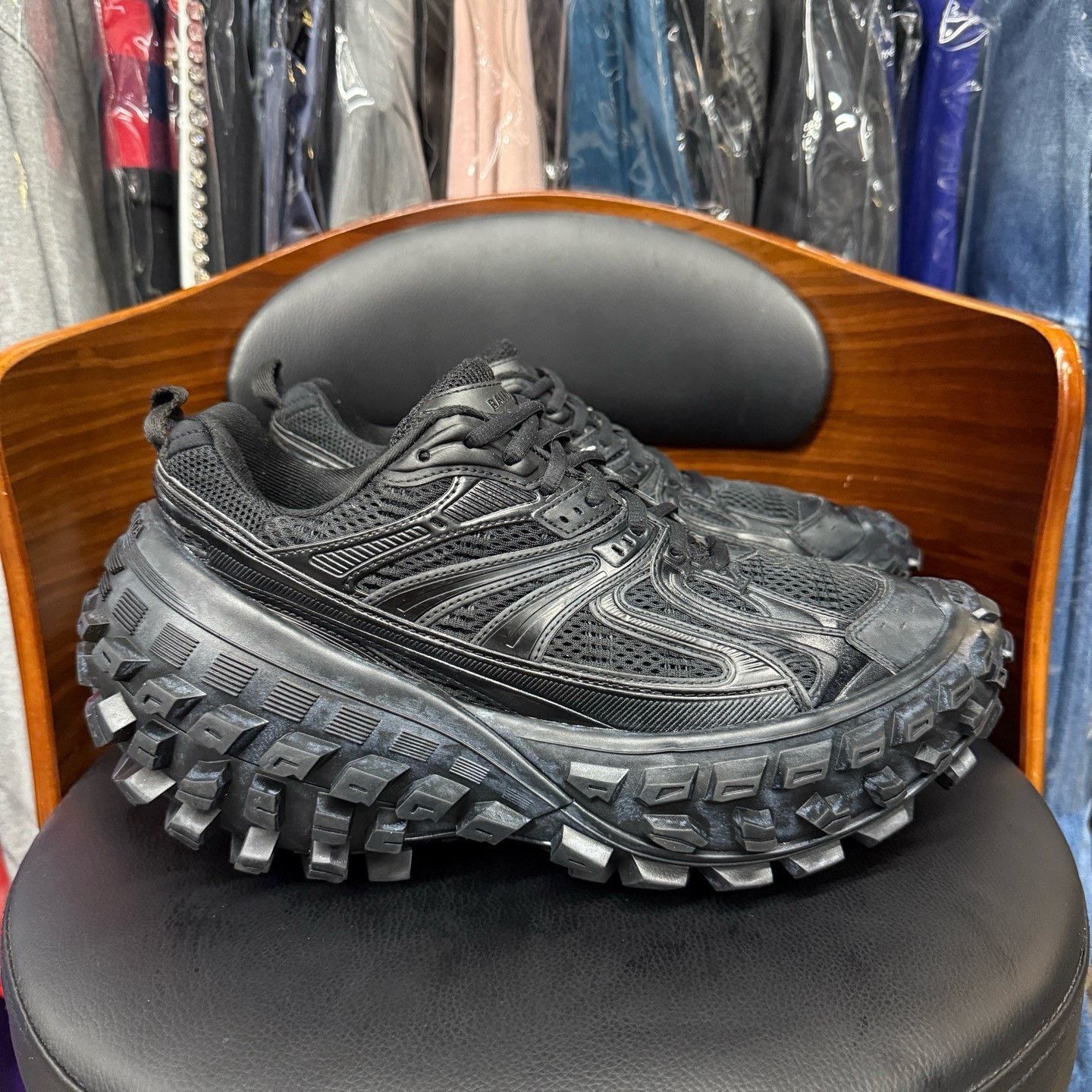 Balenciaga Balenciaga Bouncer Black Sneakers Size US 8 / EU 41 - 4 Thumbnail
