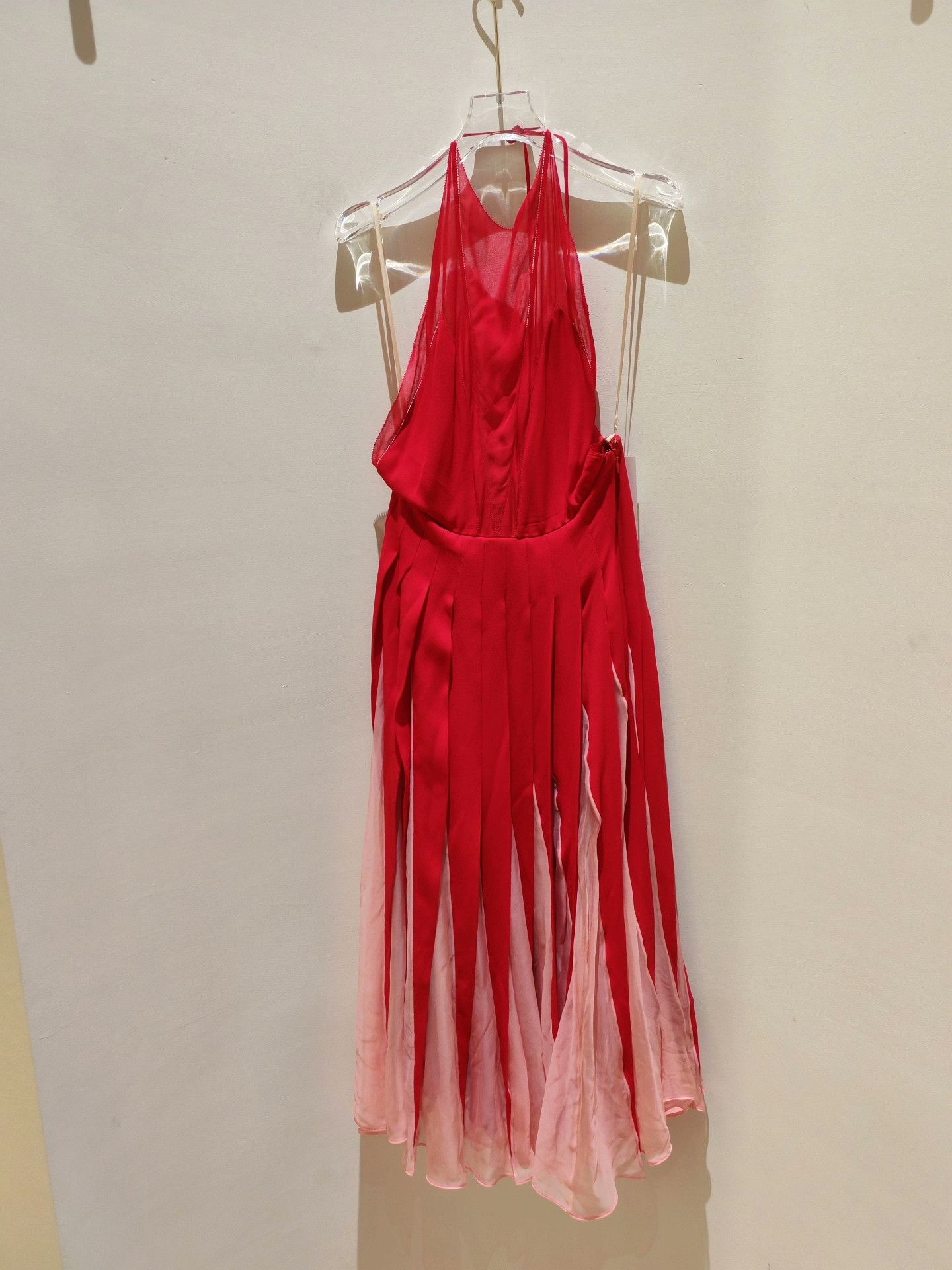 Valentino Valentino Red Halter Open Back Dress Size S / US 4 / IT 40 - 4 Thumbnail