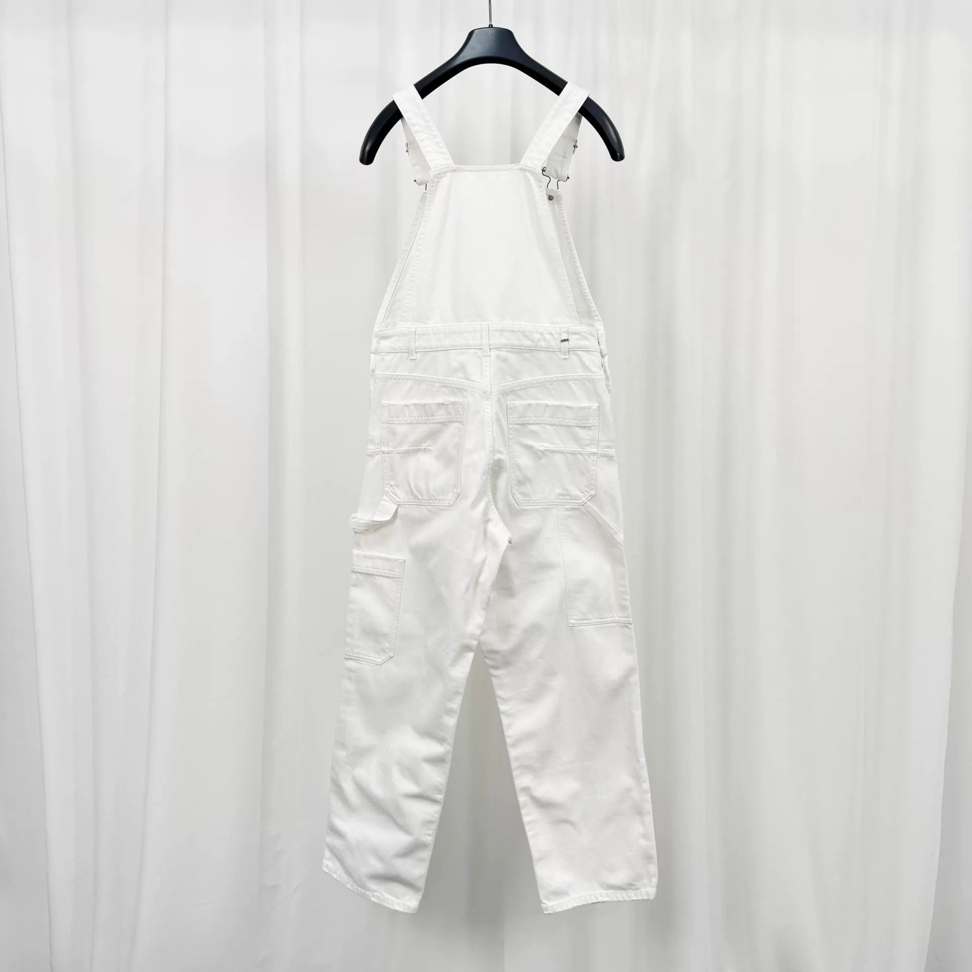 Dior Dior Embroidered Bee White Denim Overalls Size 34" / US 12 / IT 48 - 2 Thumbnail
