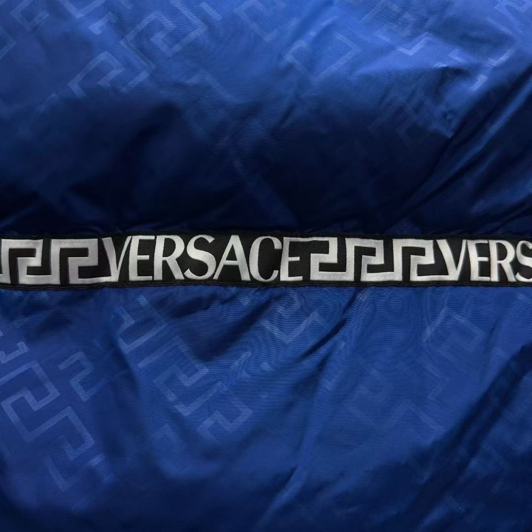 Versace Versace Blue All-Over Print Puffer Jacket Size US M / EU 48-50 / 2 - 4 Thumbnail
