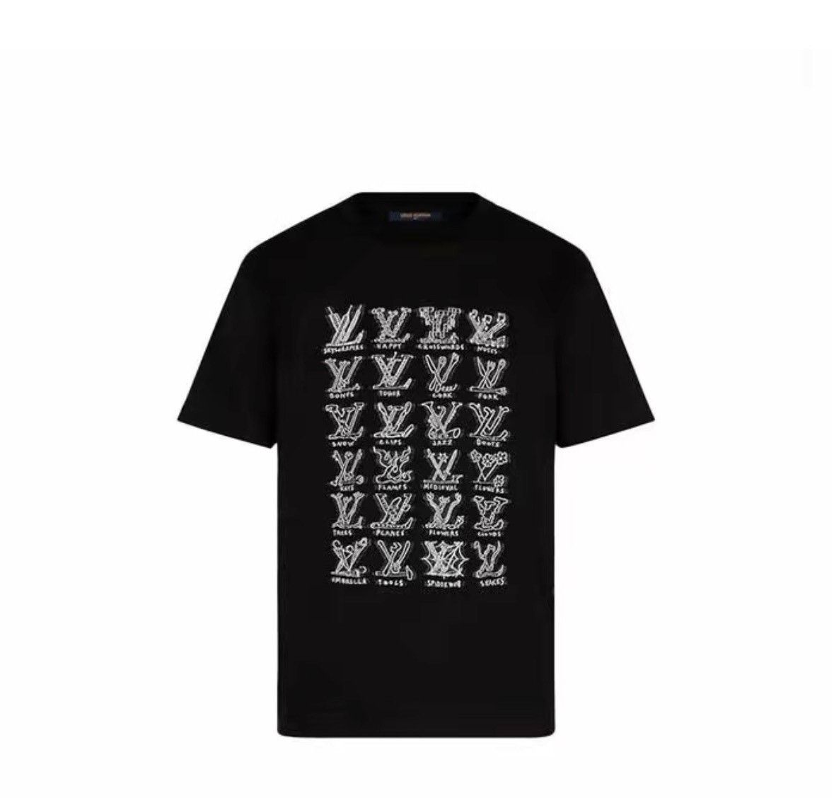 Louis Vuitton LV XXL Black Embroidered Logo T-shirt Size US XXL / EU 58 / 5 - 2 Thumbnail