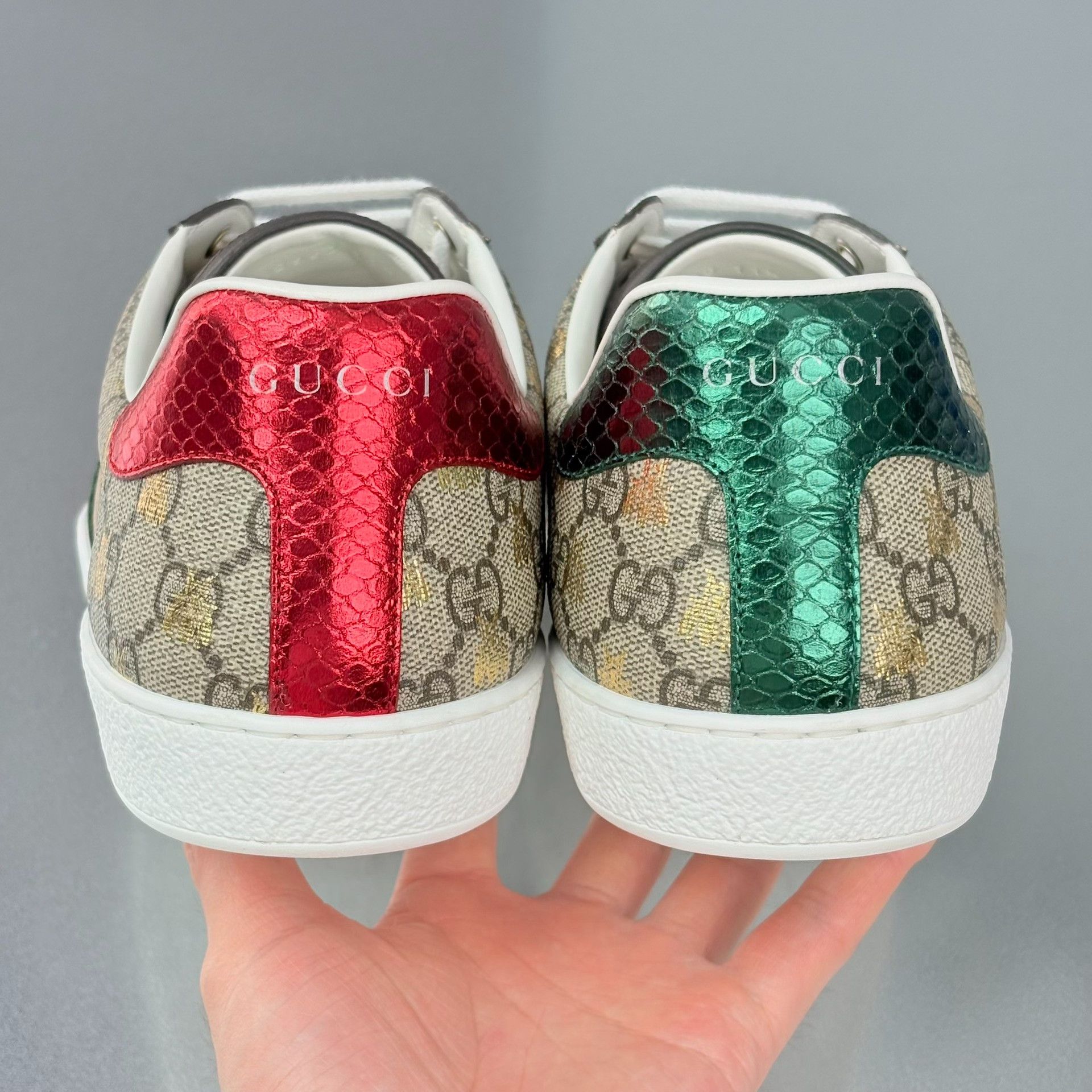 Gucci Gucci Ace Gold Bee Sneakers Size US 11.5 / EU 44-45 - 6 Thumbnail