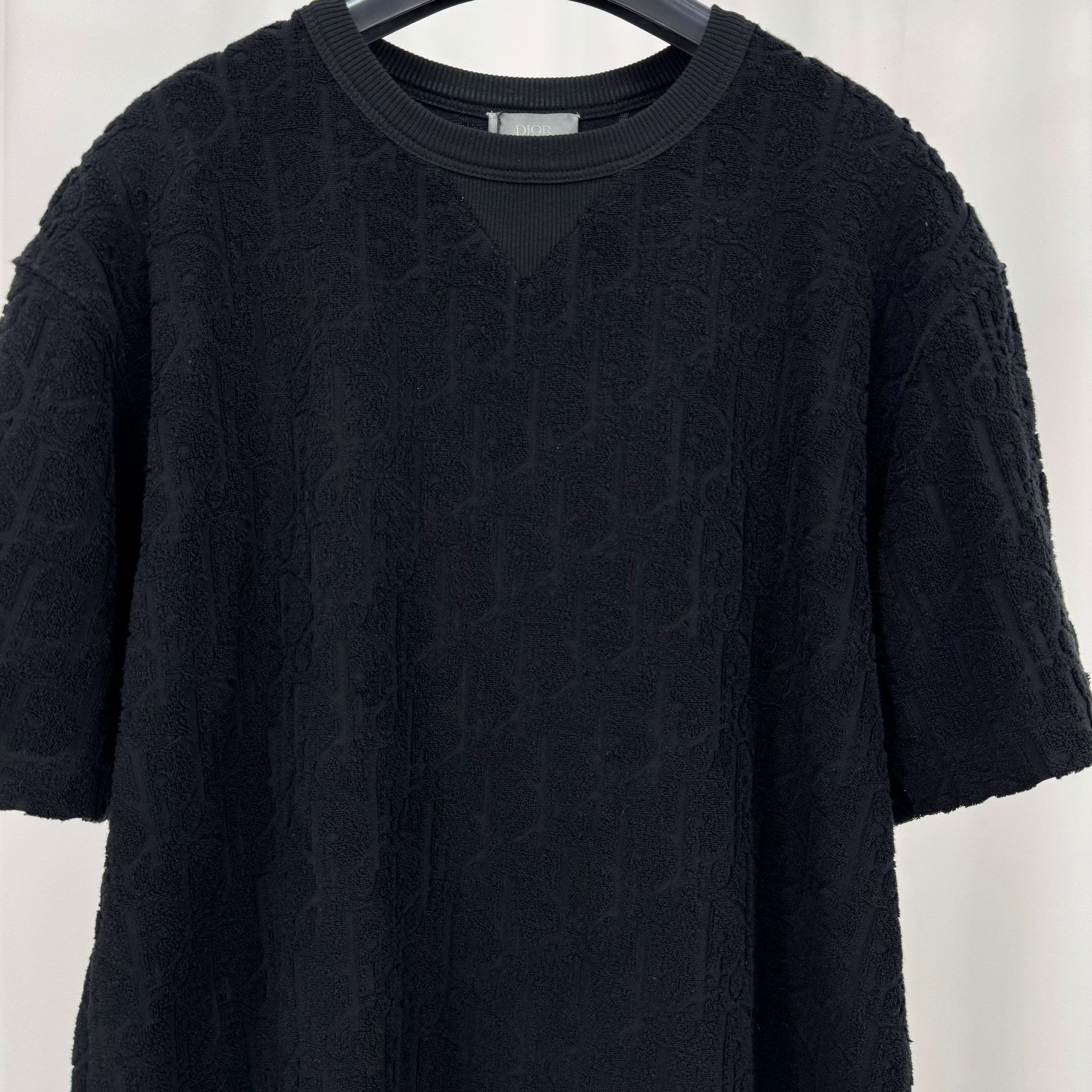Dior Dior Black Monogram Terry Short-Sleeve Size US M / EU 48-50 / 2 - 3 Thumbnail