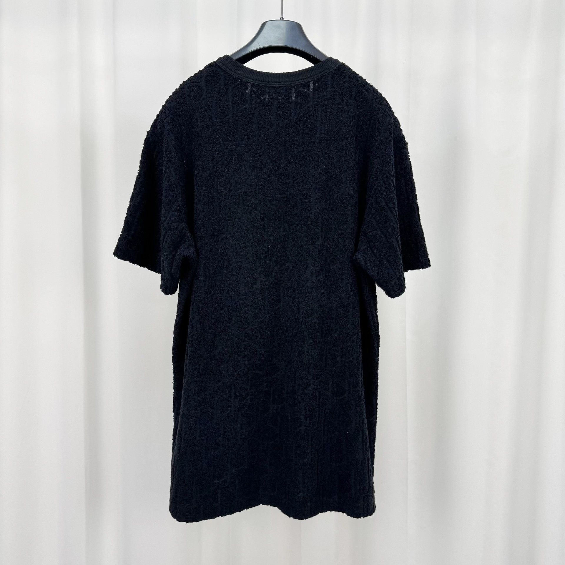 Dior Dior Black Monogram Terry Short-Sleeve Size US M / EU 48-50 / 2 - 2 Thumbnail