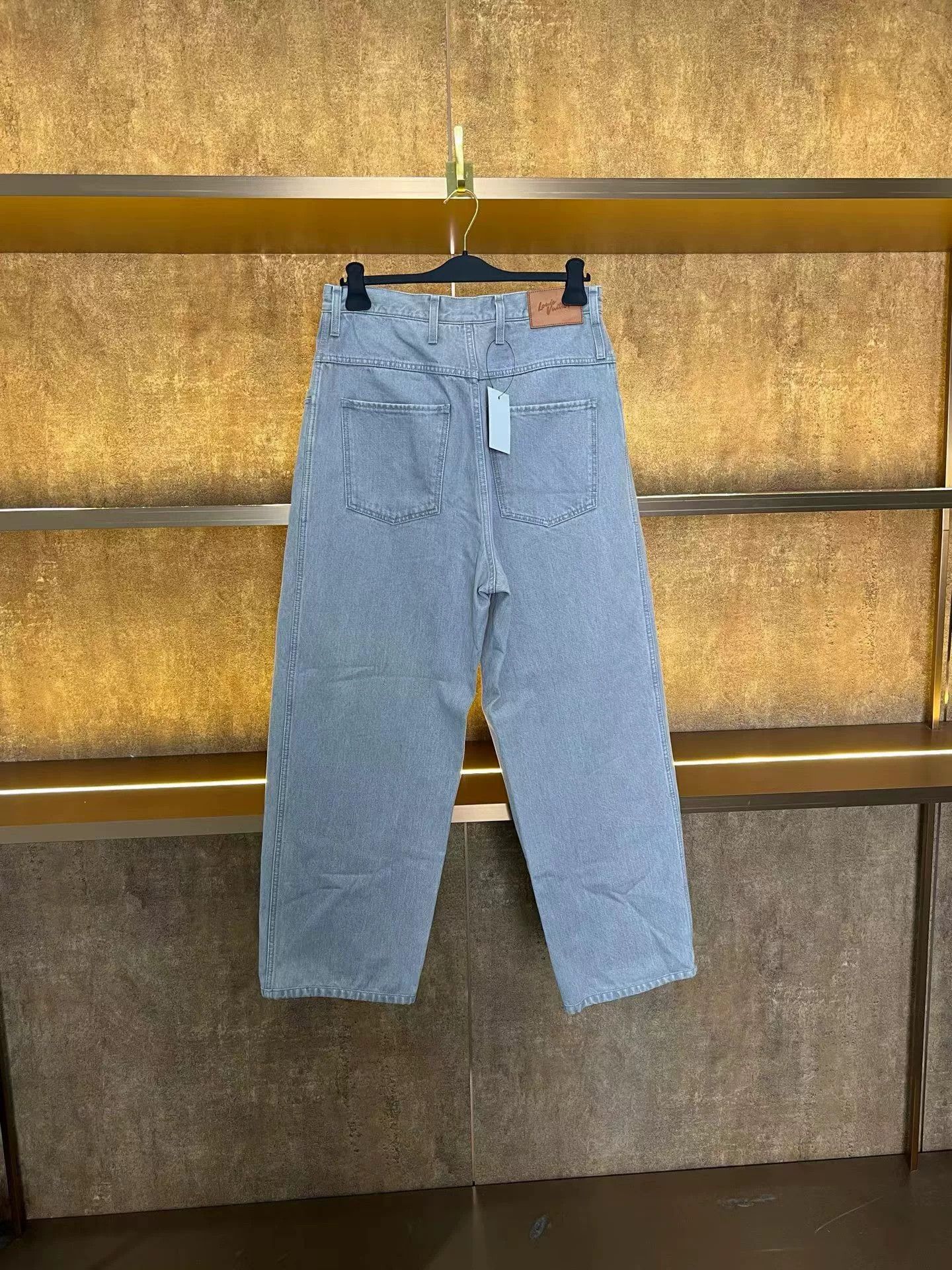 Louis Vuitton LV Cement Gray Baggy Jeans Size US 32 / EU 48 - 2 Thumbnail