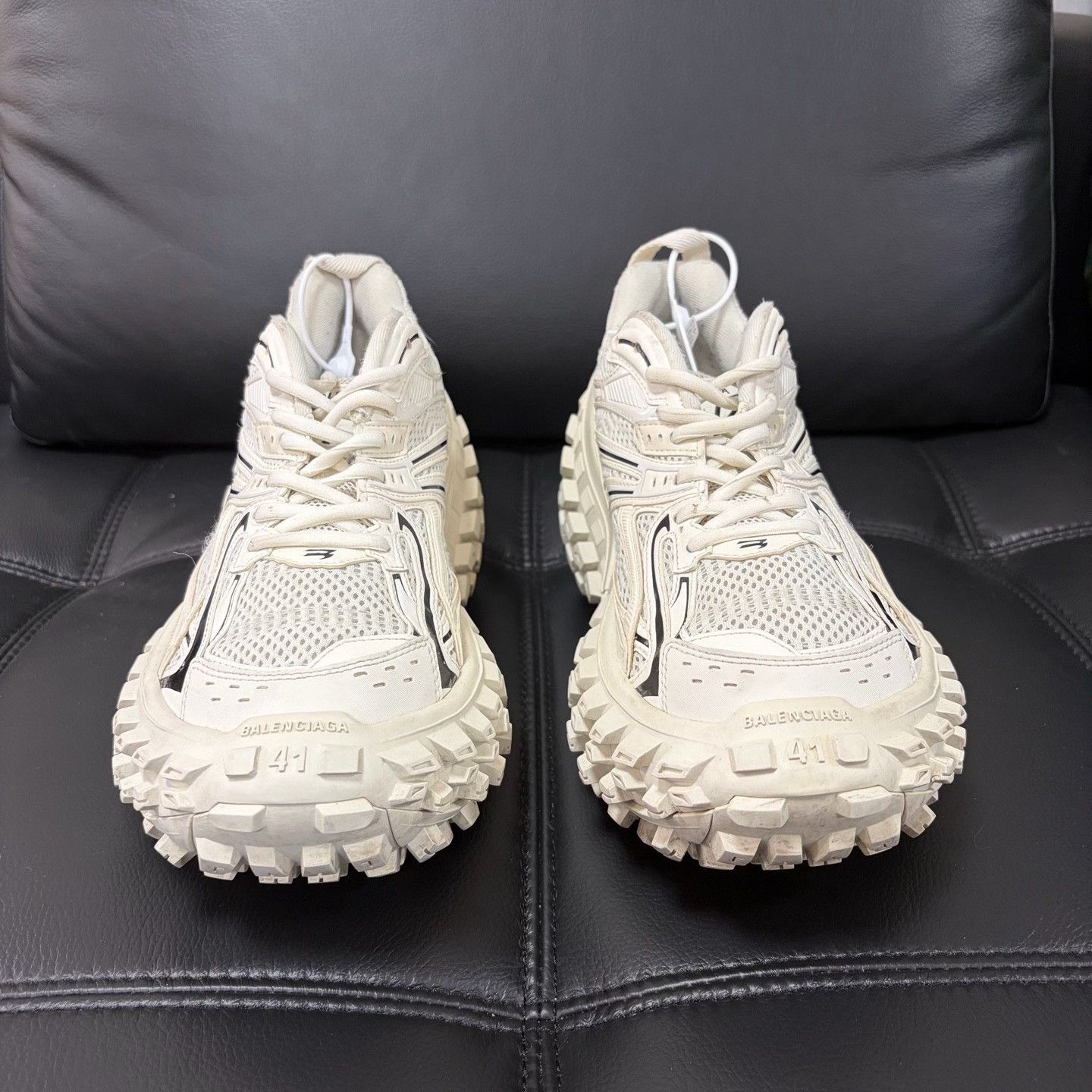 Balenciaga Balenciaga White Casual Thick Sole Shoes Size US 8 / EU 41 - 2 Thumbnail