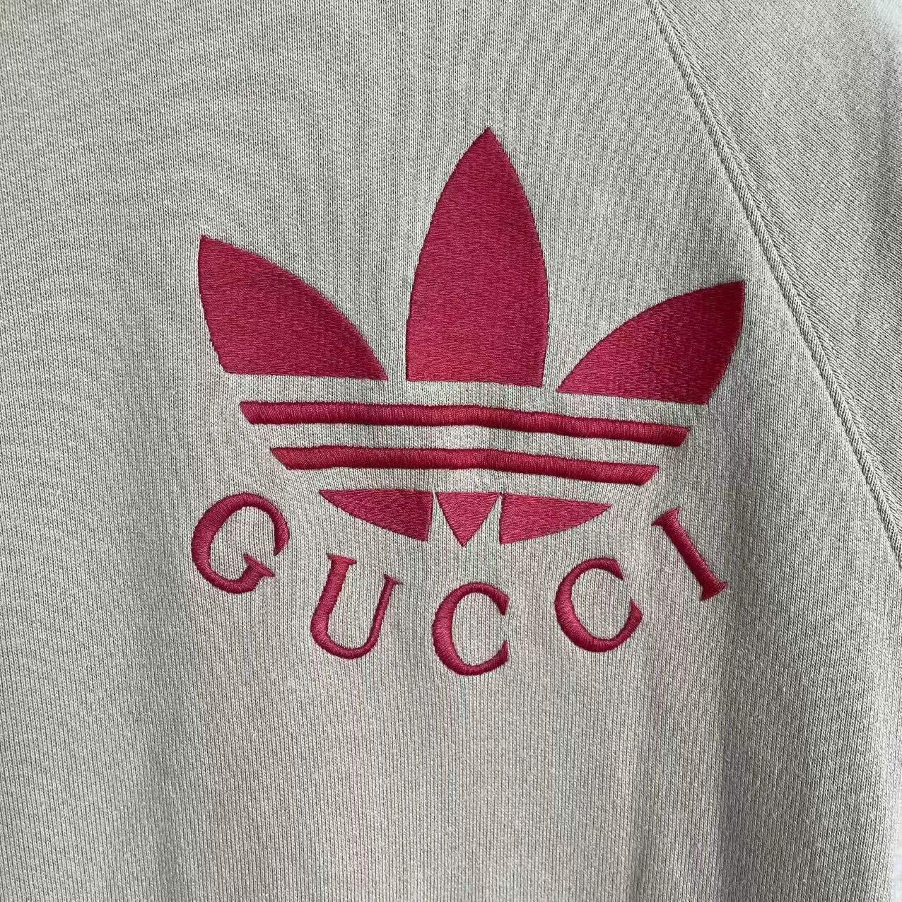 Gucci Gucci x adidas SS22 Logo Crewneck Sweatshirt Size US M / EU 48-50 / 2 - 3 Thumbnail