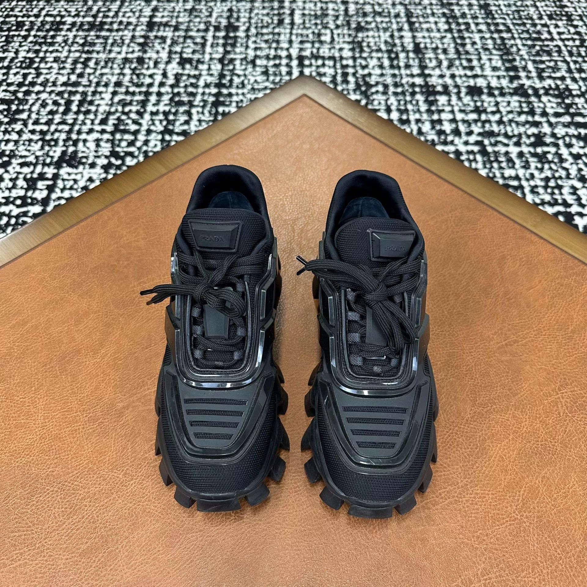 Prada Prada Black Lowtop Sneakers it_36-5 Women Size US 6.5 / IT 36.5 - 2 Thumbnail