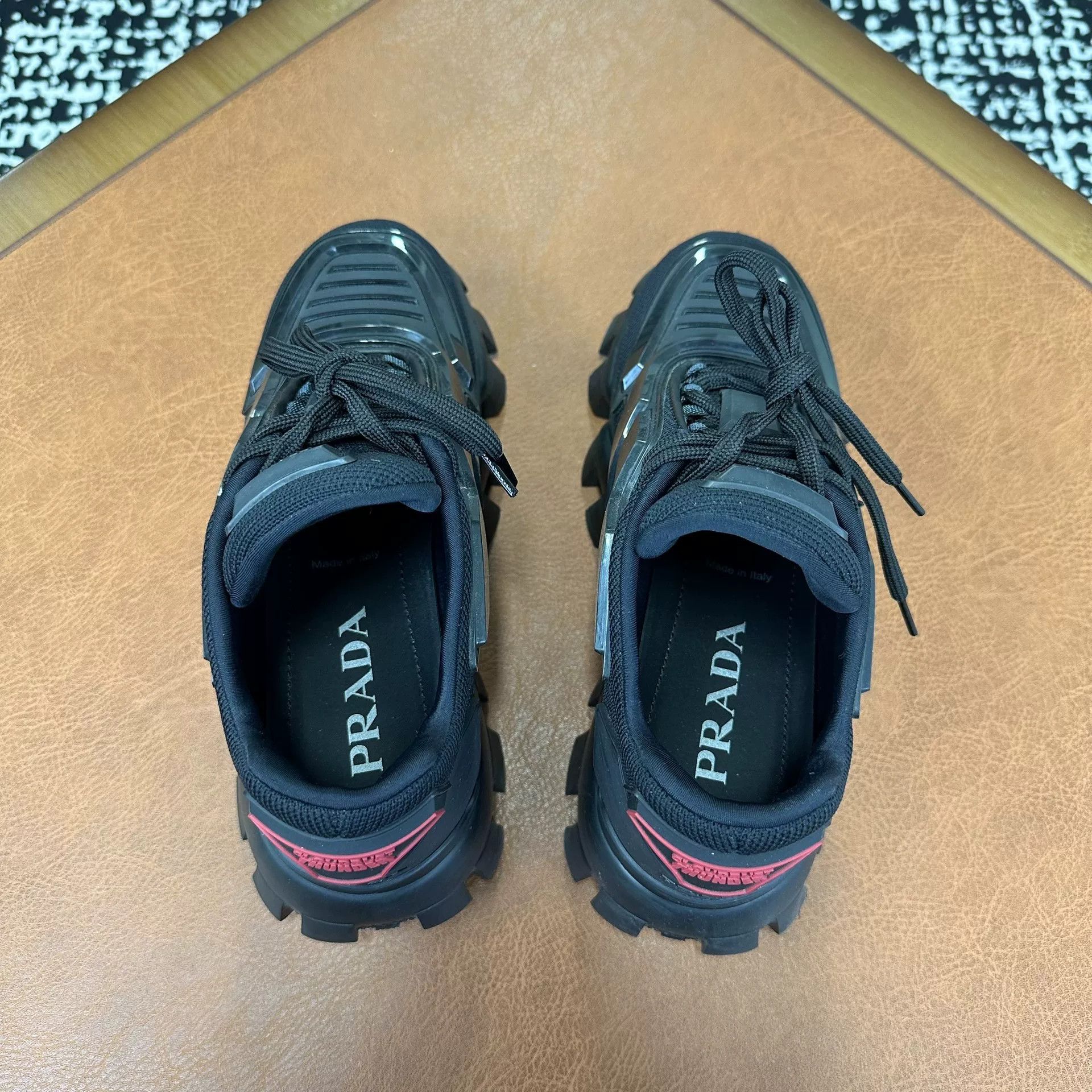 Prada Prada Black Lowtop Sneakers it_36-5 Women Size US 6.5 / IT 36.5 - 3 Thumbnail