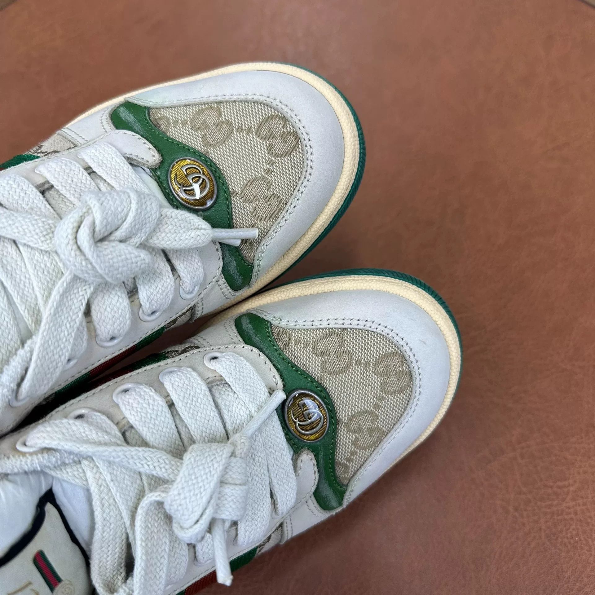 Gucci Gucci Green Lowtop Sneakers it_34-5 Women Size US 4.5 / IT 34.5 - 4 Thumbnail
