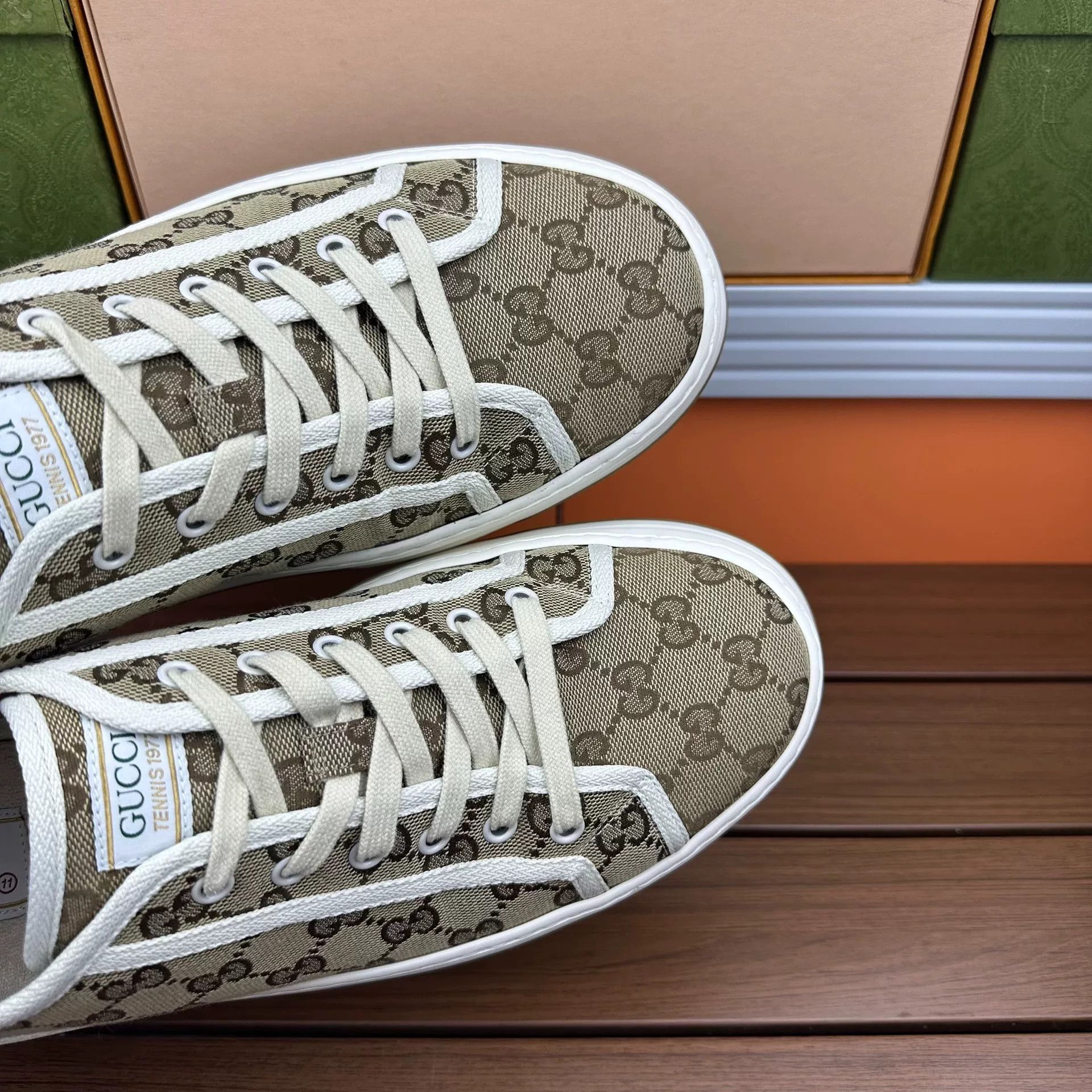 Gucci Gucci Casual Brown Lowtop Sneakers 12 Men Size US 12 / EU 45 - 7 Thumbnail