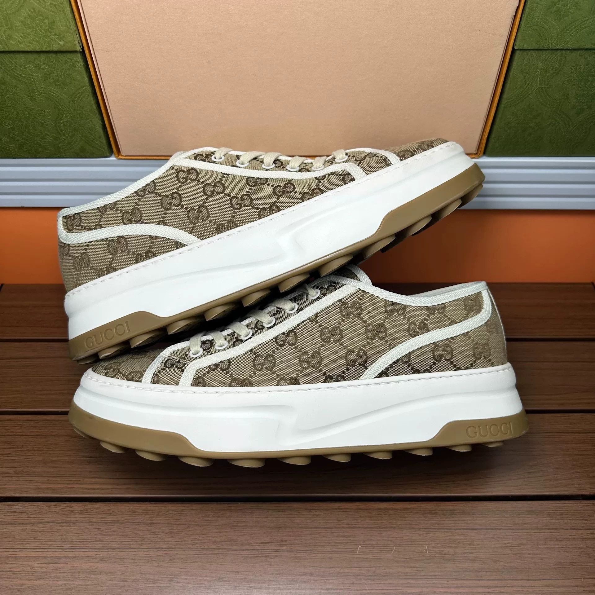 Gucci Gucci Casual Brown Lowtop Sneakers 12 Men Size US 12 / EU 45 - 2 Thumbnail