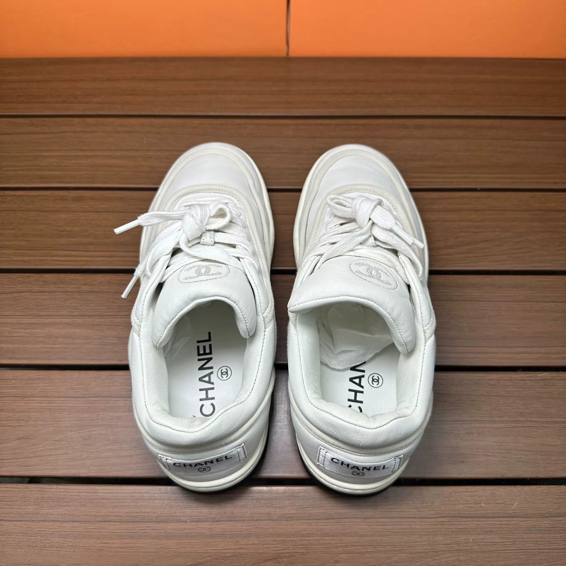 Chanel Chanel White Lowtop Sneakers it_36 Women Size US 6 / IT 36 - 5 Thumbnail