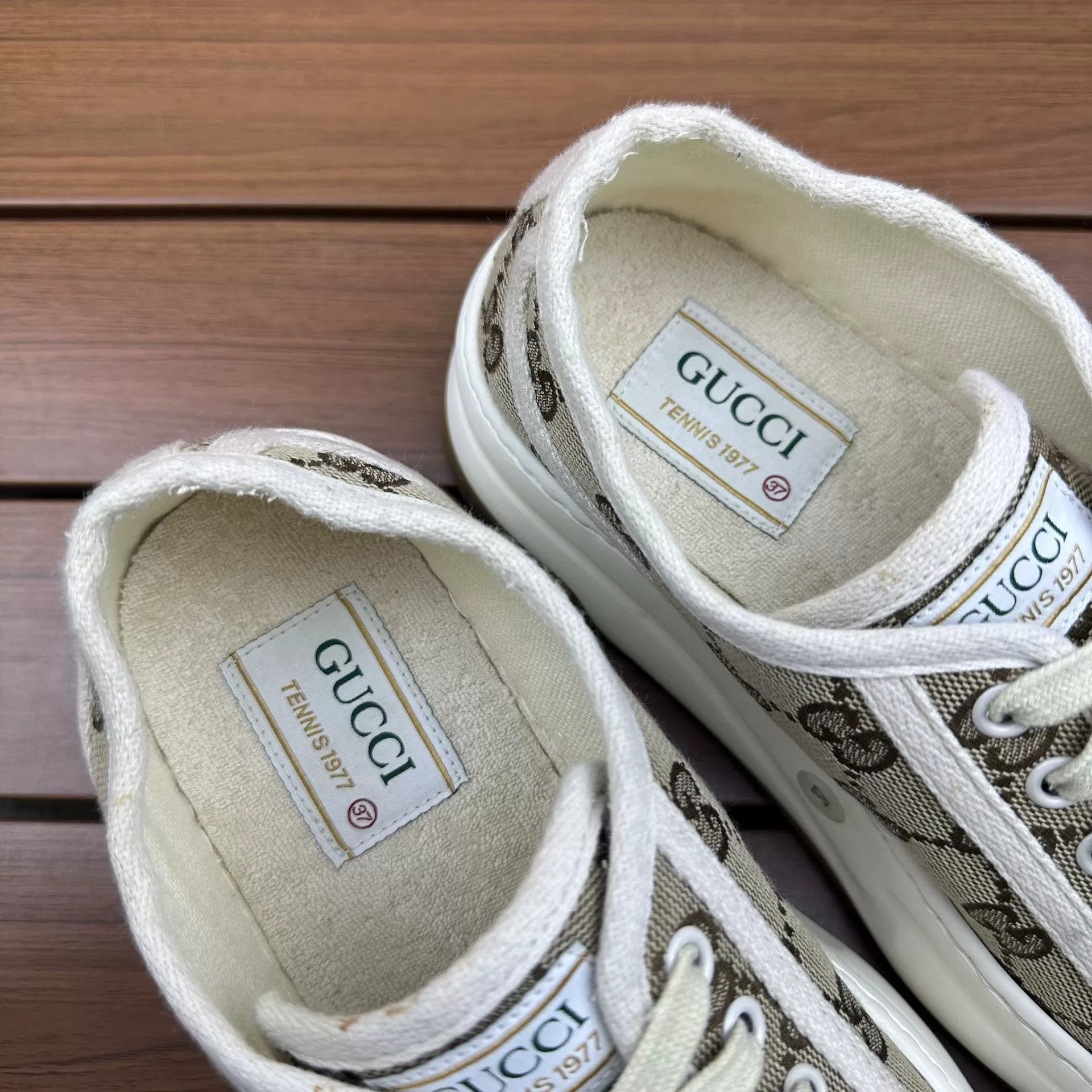 Gucci Gucci Brown Lowtop Sneakers it_37 Women Size US 7 / IT 37 - 5 Thumbnail