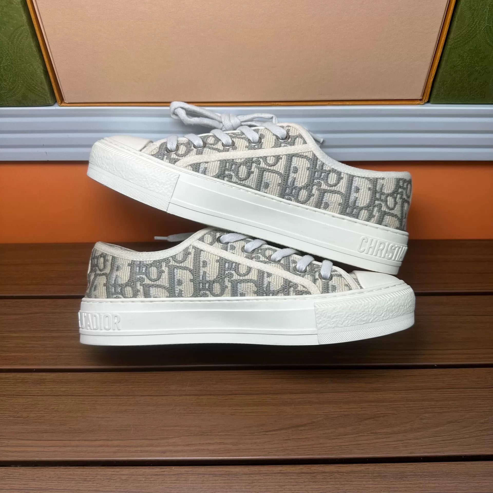 Dior Dior Gray Lowtop Sneakers it_36 Women Size US 6 / IT 36 - 3 Thumbnail